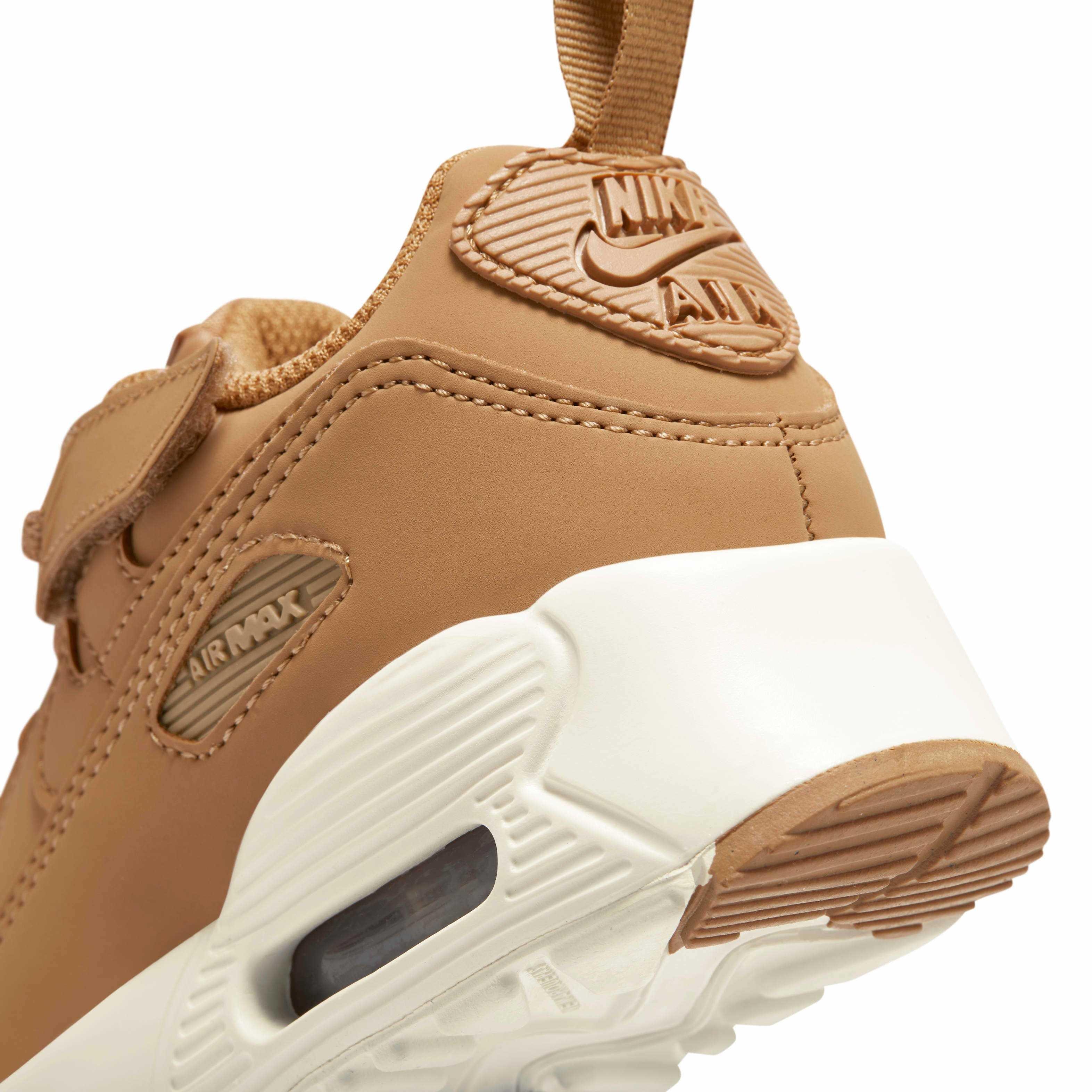 Nike Air Max 90 EasyOn "Flax/Sail/Flax" Preschool Boys' Shoe - FLAX/SAIL/FLAX Thumbnail View 8