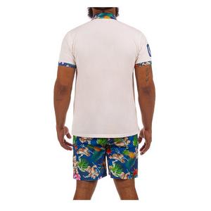 Hustle Gang Men's Port Side Polo - White