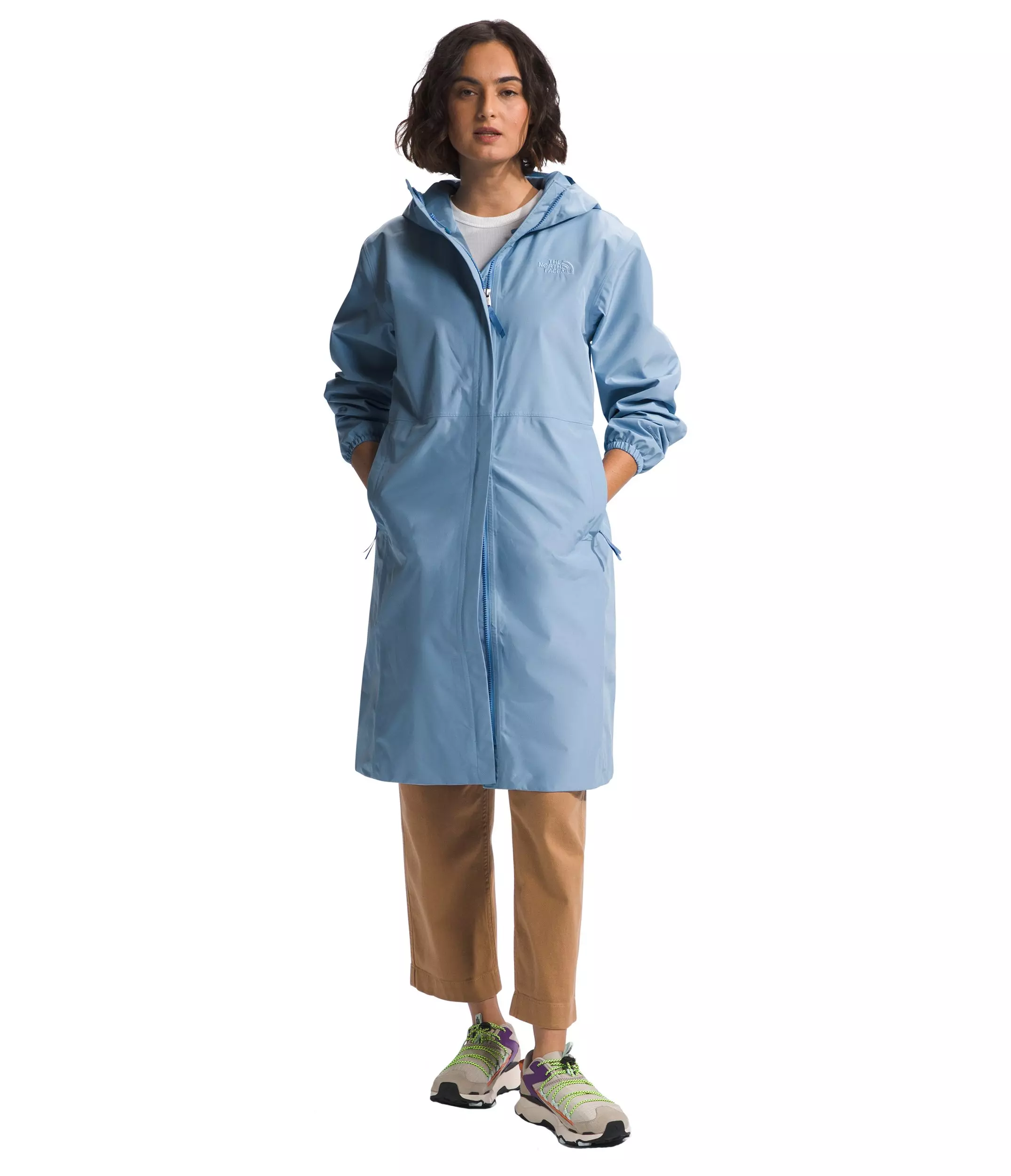 The North Face Women's Daybreak Rain Parka Jacket - BLUE