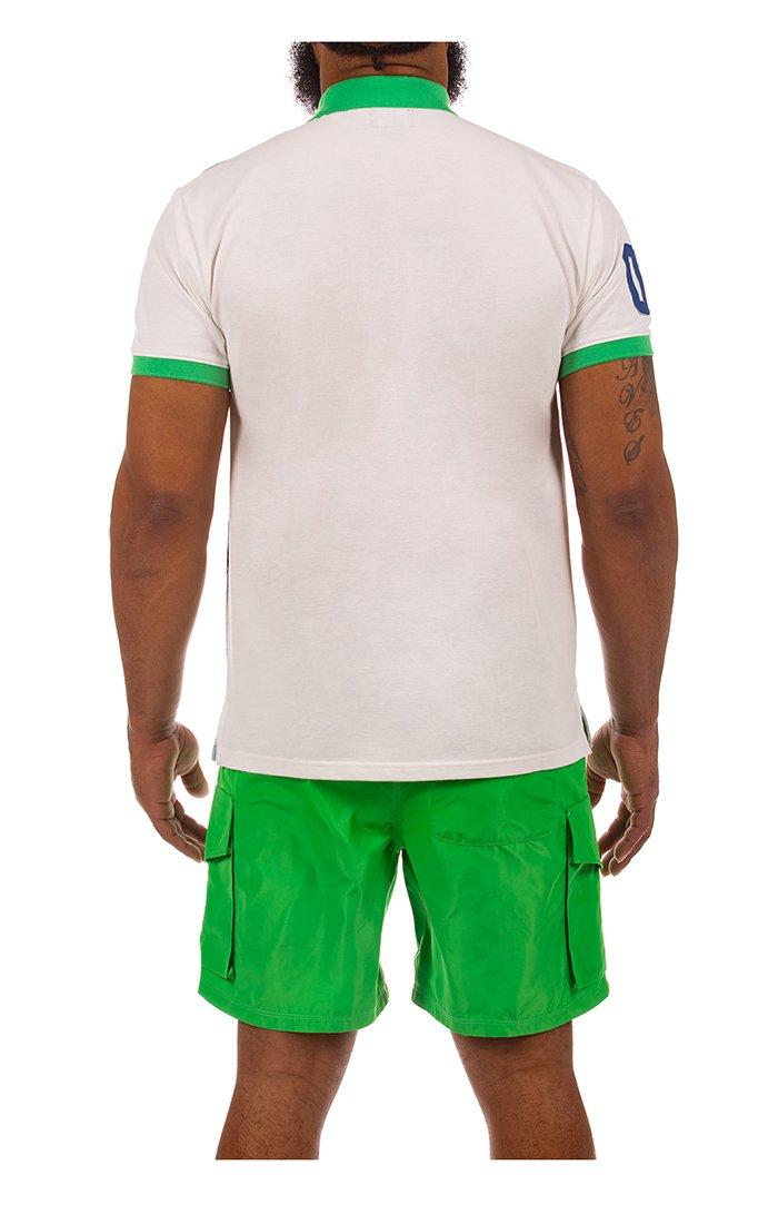 Hustle Gang Men's Jet Ski Polo - White/Multi-Color - WHITE/MULTI-COLOR Thumbnail View 2