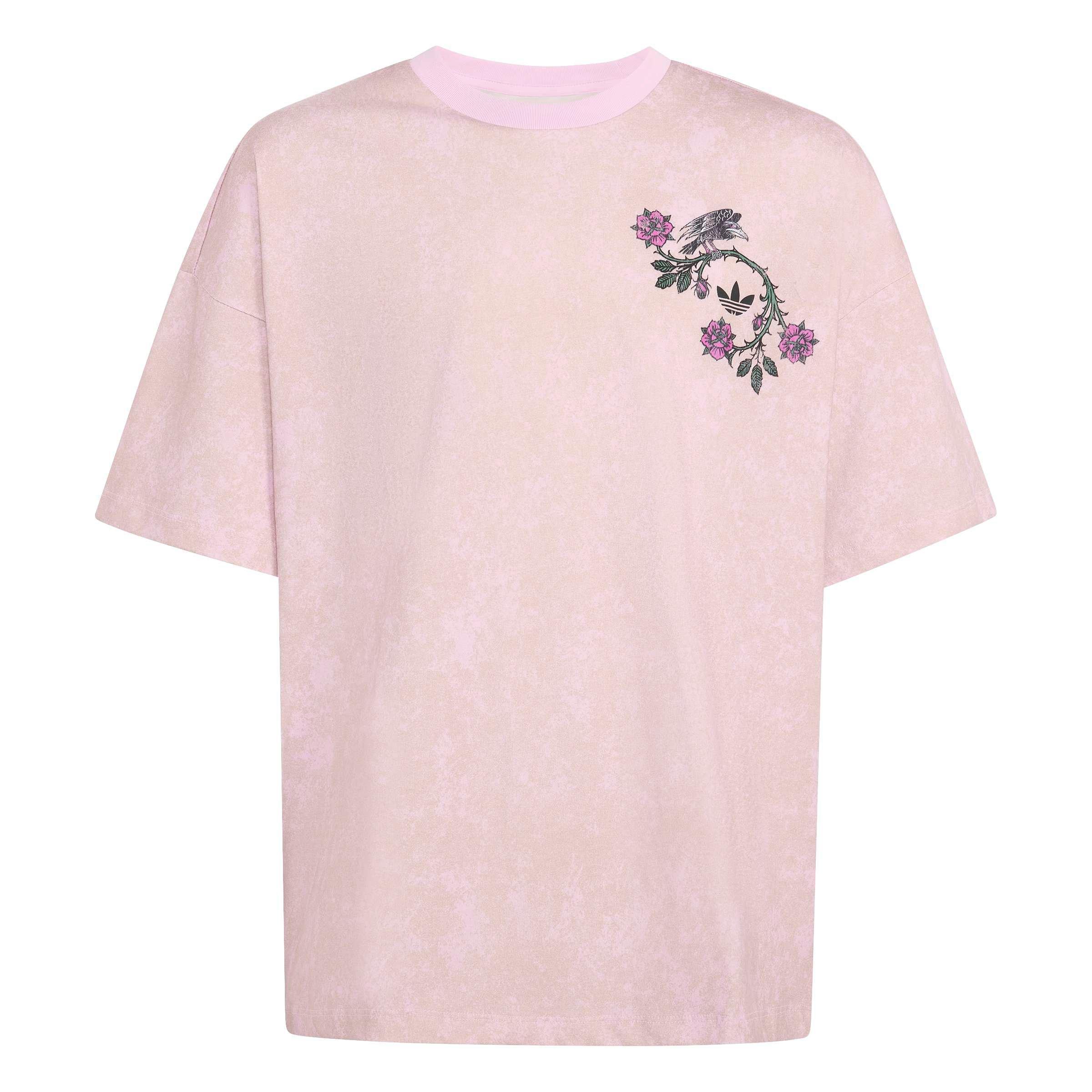adidas Originals Big Girls' Disney Villains Oversized Washed Tee Shirt - Orchid Fusion - ORCHID FUSION
