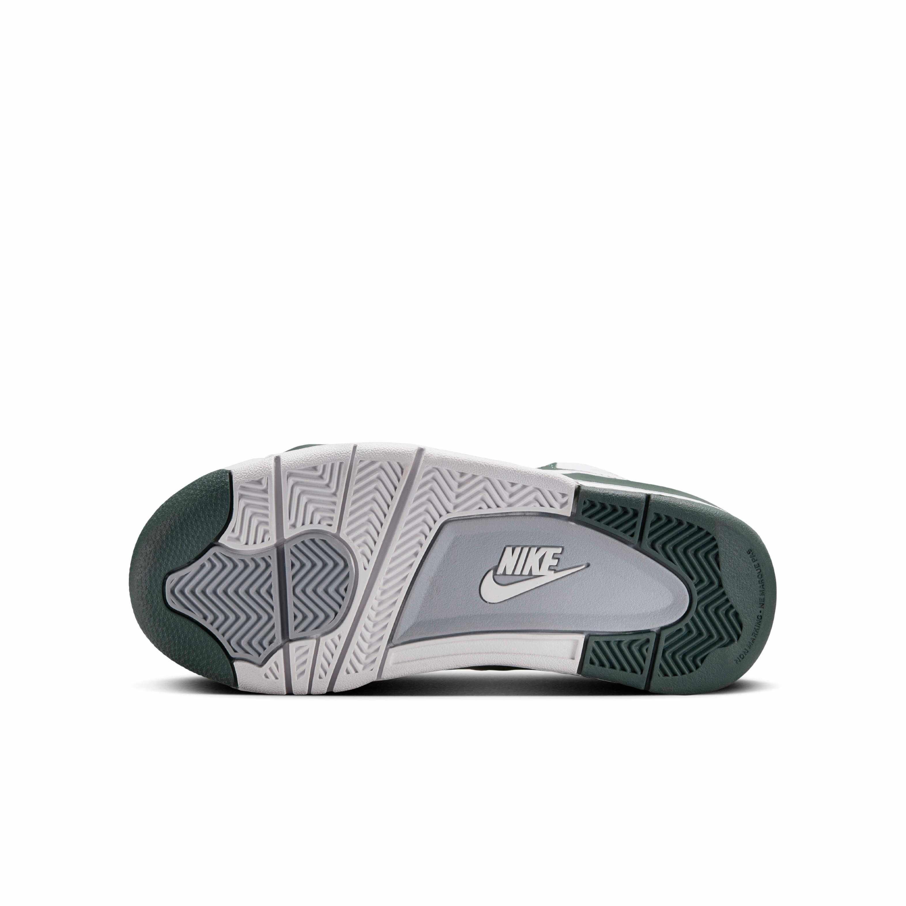 Nike Air Flight 89 Grade School Boys' "White/Wolf Grey/Vintage Green" Shoe