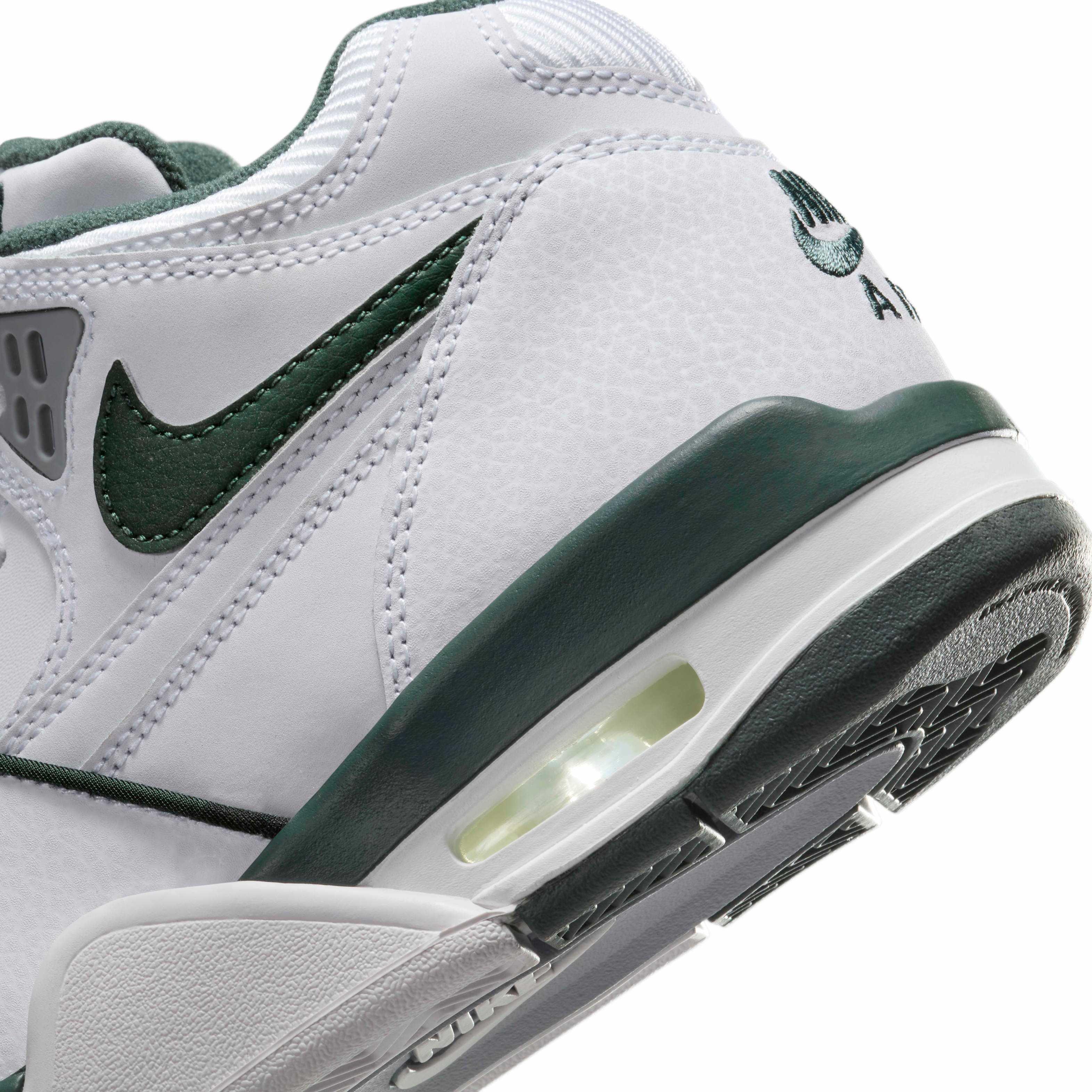 Nike Air Flight 89 Grade School Boys' "White/Wolf Grey/Vintage Green" Shoe
