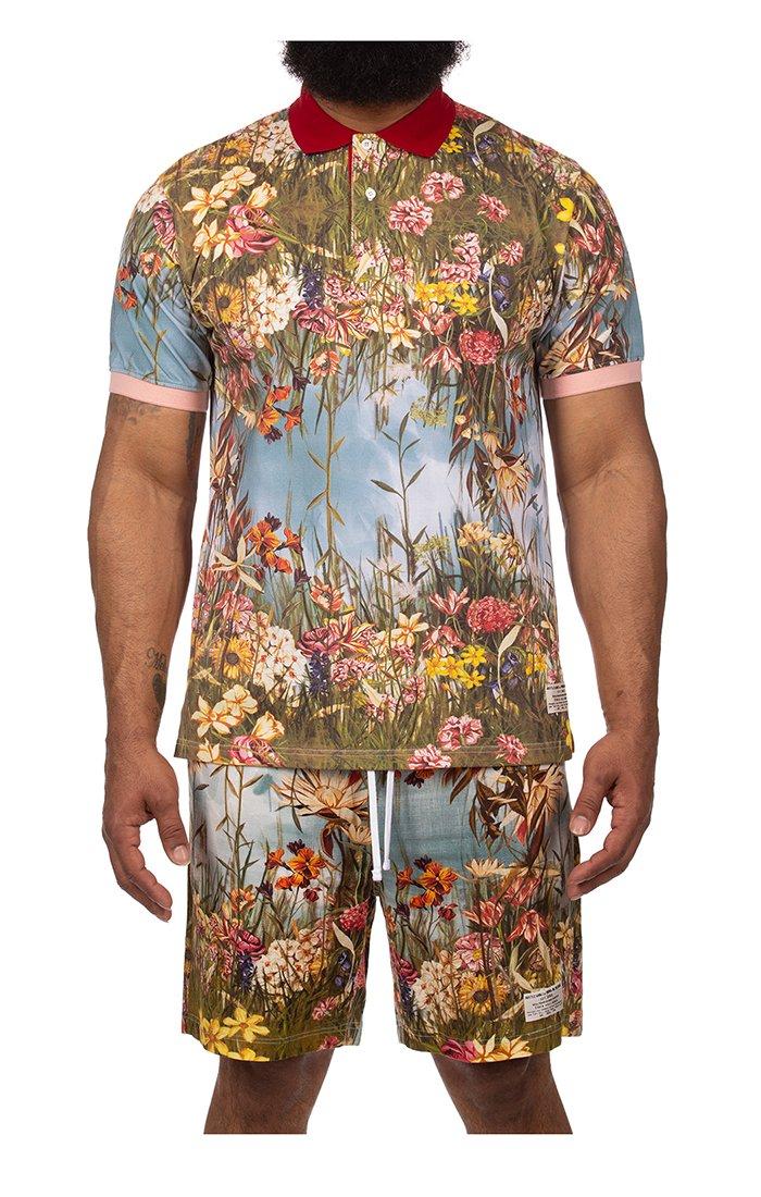 Hustle Gang Men's Greenfield Polo - Multi-Color - MULTI-COLOR Thumbnail View 1