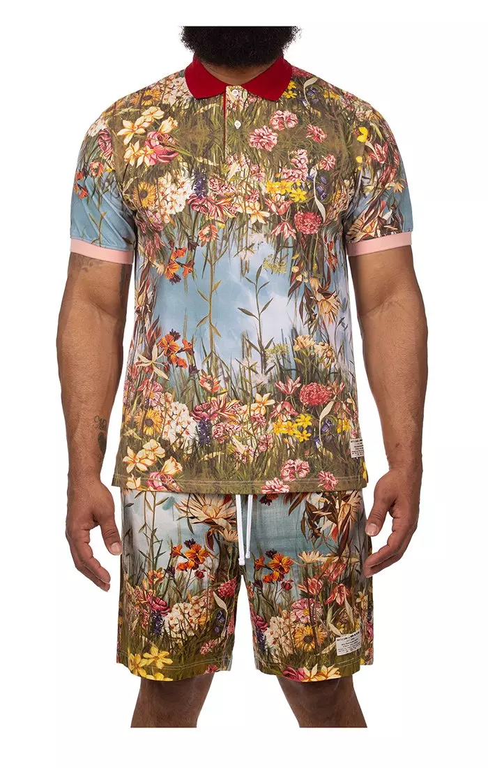 Hustle Gang Men's Greenfield Polo - Multi-Color - MULTI-COLOR