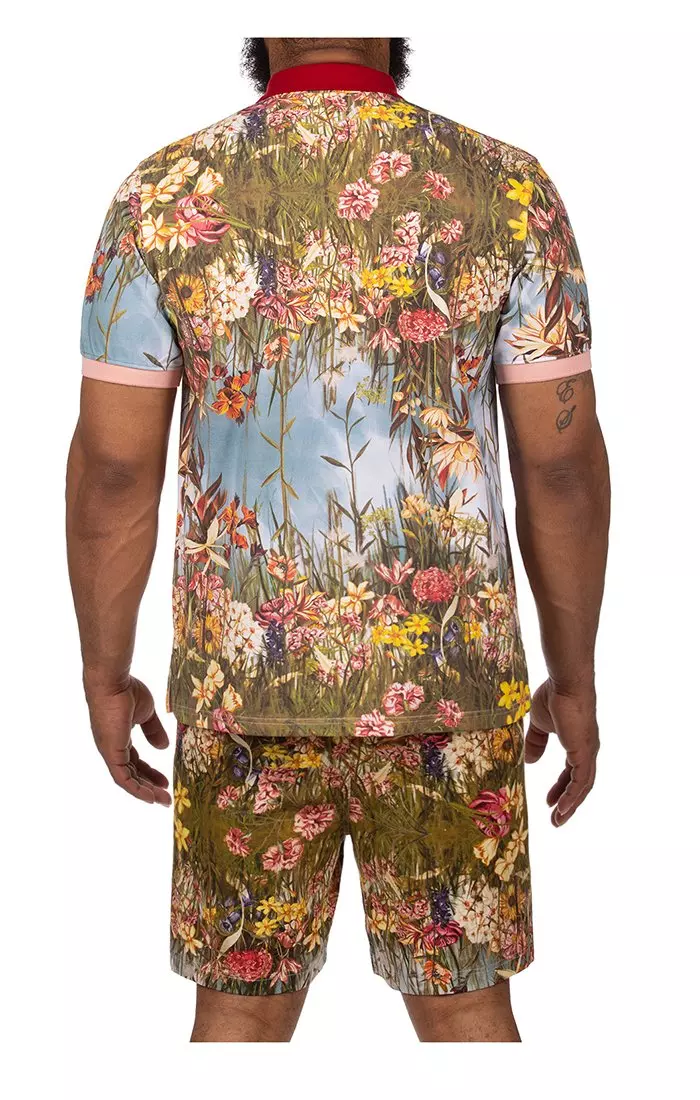 Hustle Gang Men's Greenfield Polo - Multi-Color - MULTI-COLOR