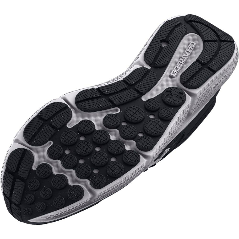 Under Armour Charged Assert 10 R "Black/White" Men's Running Shoe - BLACK/WHITE Thumbnail View 4