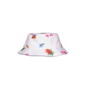 Hustle Gang Men's Bow and Stern Bucket Hat - White