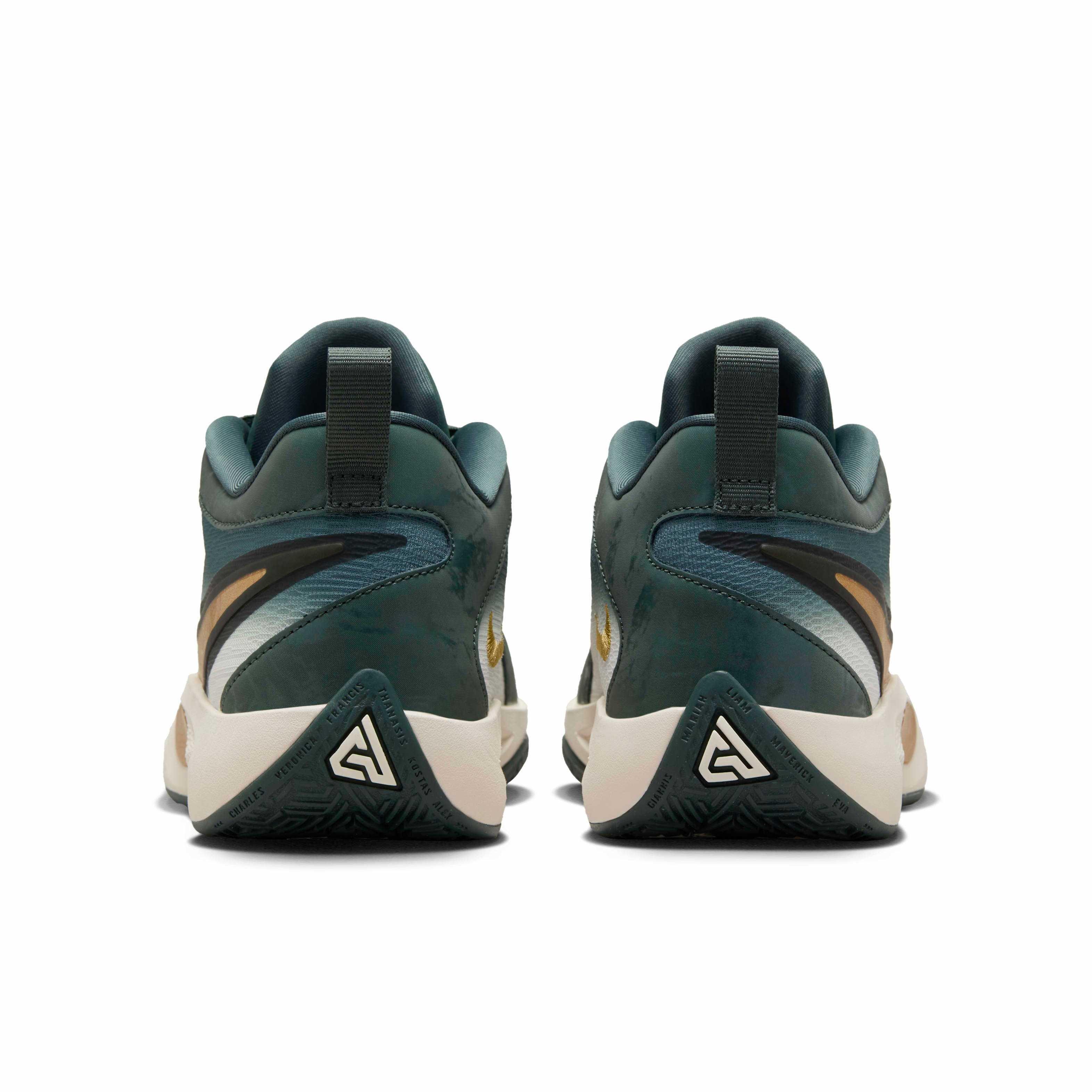 Nike Giannis Freak 6 Grade School Boys' "Vintage Green/Pale Ivory/Metallic Gold" Basketball Shoe