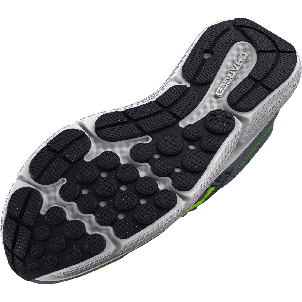 Under Armour Charged Assert 10 R "Gravel/Lime Surge" Men's Running Shoe - GRAVEL/LIME Thumbnail View 4