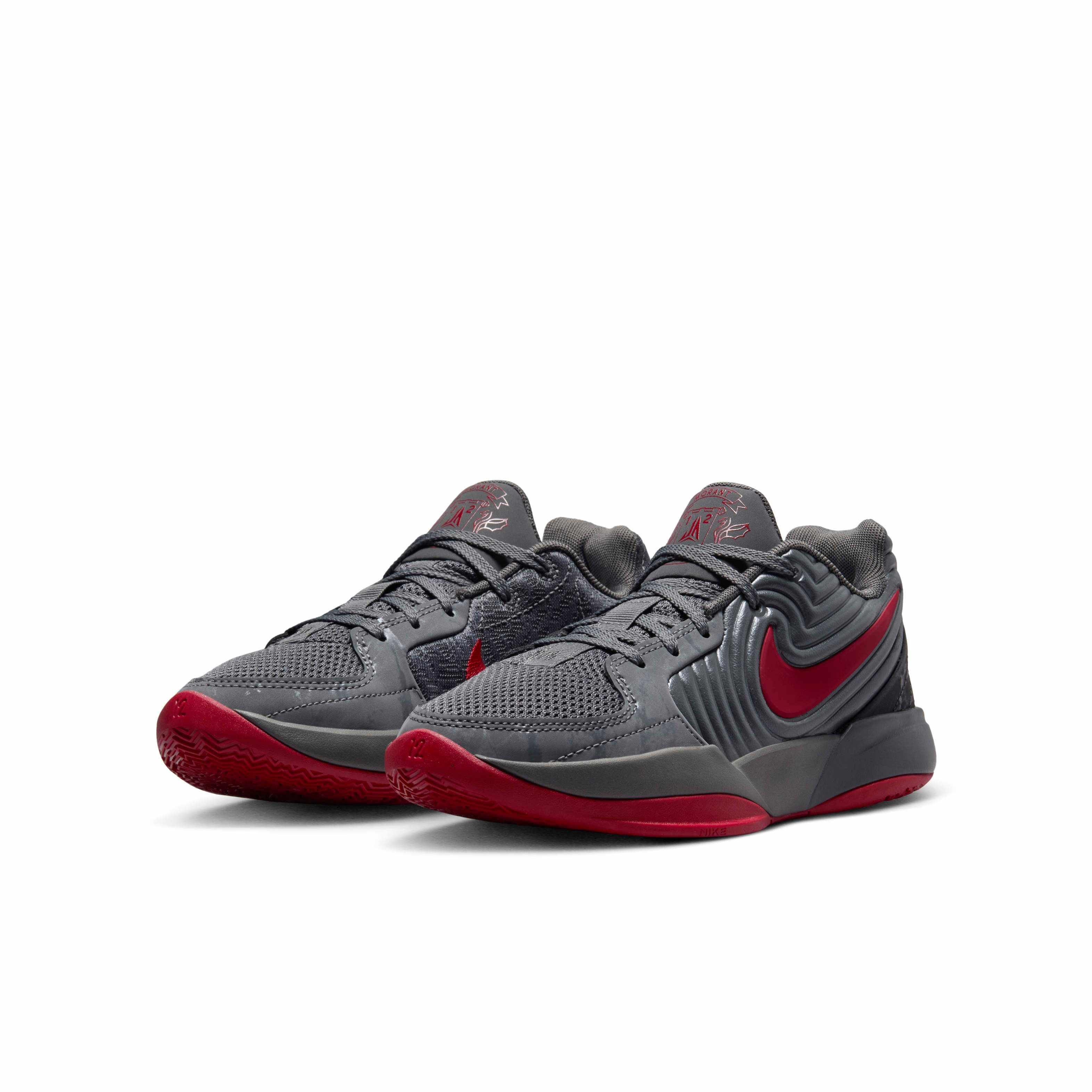 Nike Ja 2 Grade School Boys' "Iron Grey/Anthracite/Gym Red" Basketball Shoe