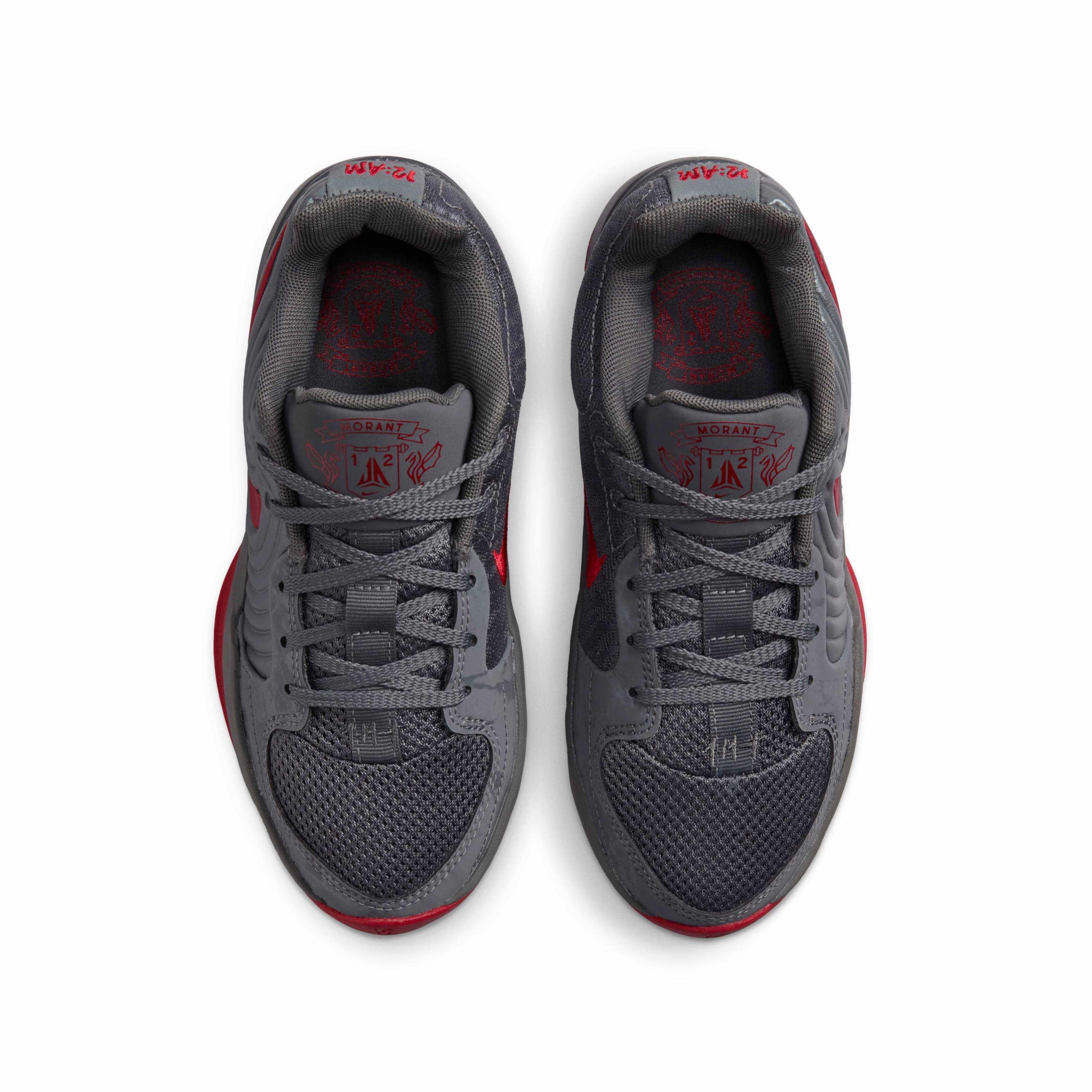 Nike Ja 2 Grade School Boys' "Iron Grey/Anthracite/Gym Red" Basketball Shoe