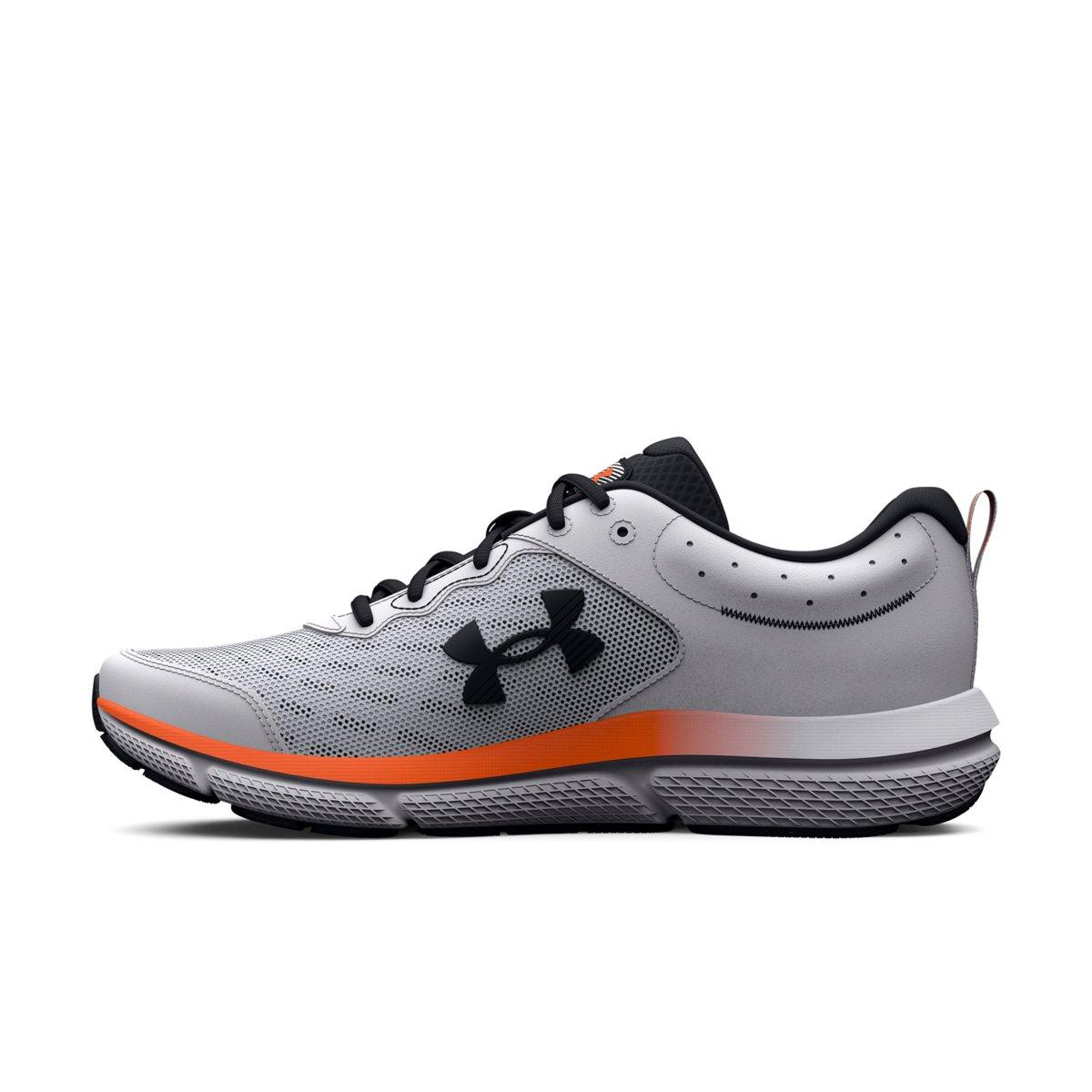 Under Armour Charged Assert 10 R "White/Black" Men's Running Shoe - WHITE/BLACK Thumbnail View 2