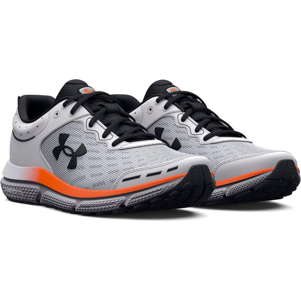 Under Armour Charged Assert 10 R "White/Black" Men's Running Shoe - WHITE/BLACK Thumbnail View 5