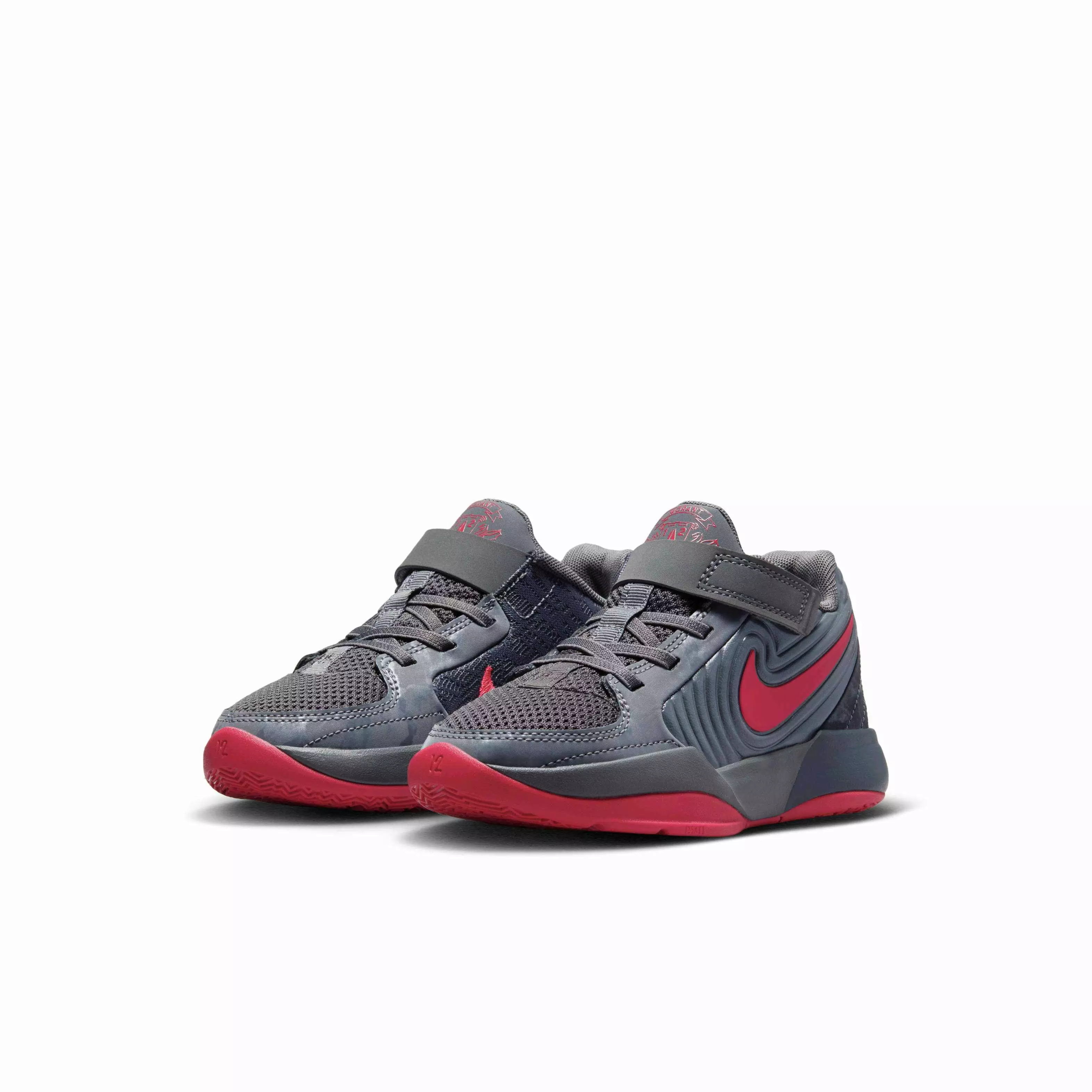 Nike Ja 2 "Iron Grey/Anthracite/Gym Red" Preschool Boys' Basketball Shoe - GREY/ANTHRACITE/RED
