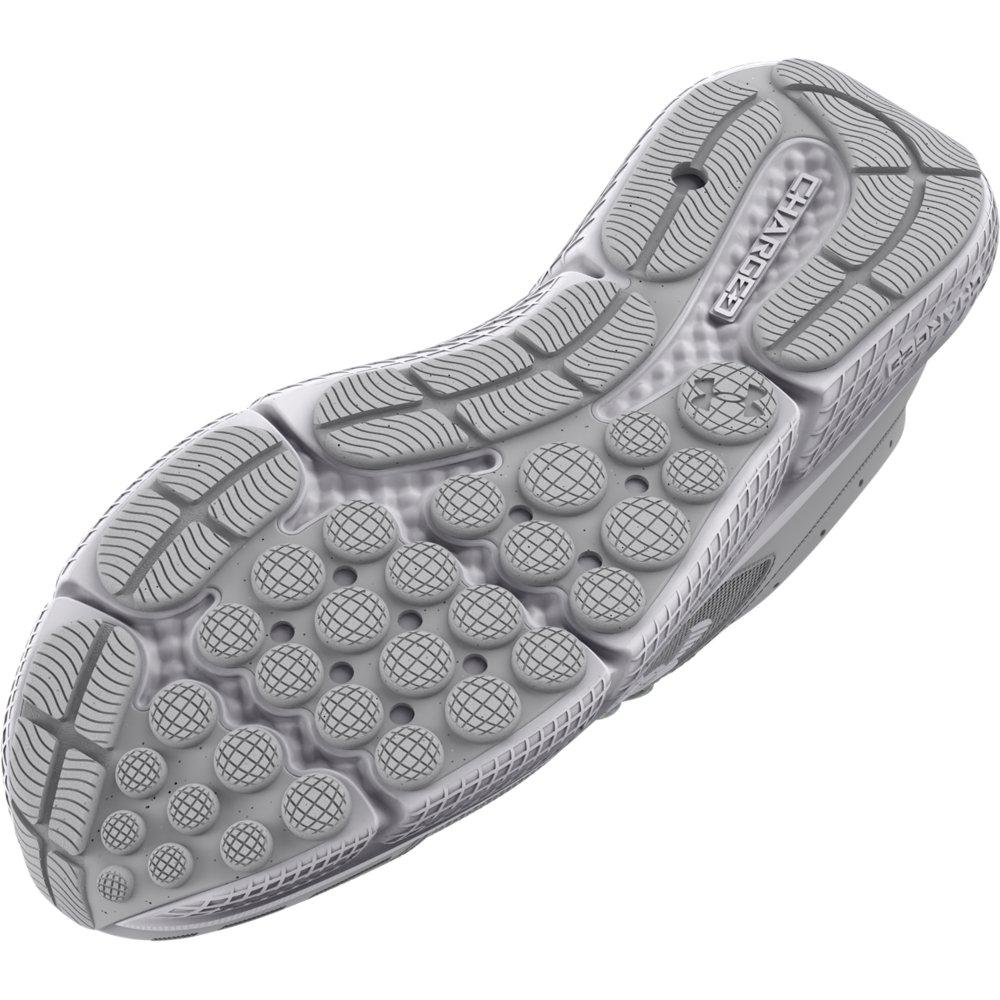 Under Armour Charged Assert 10 R "Mod Grey/White" Men's Running Shoe - GREY/WHITE Thumbnail View 4