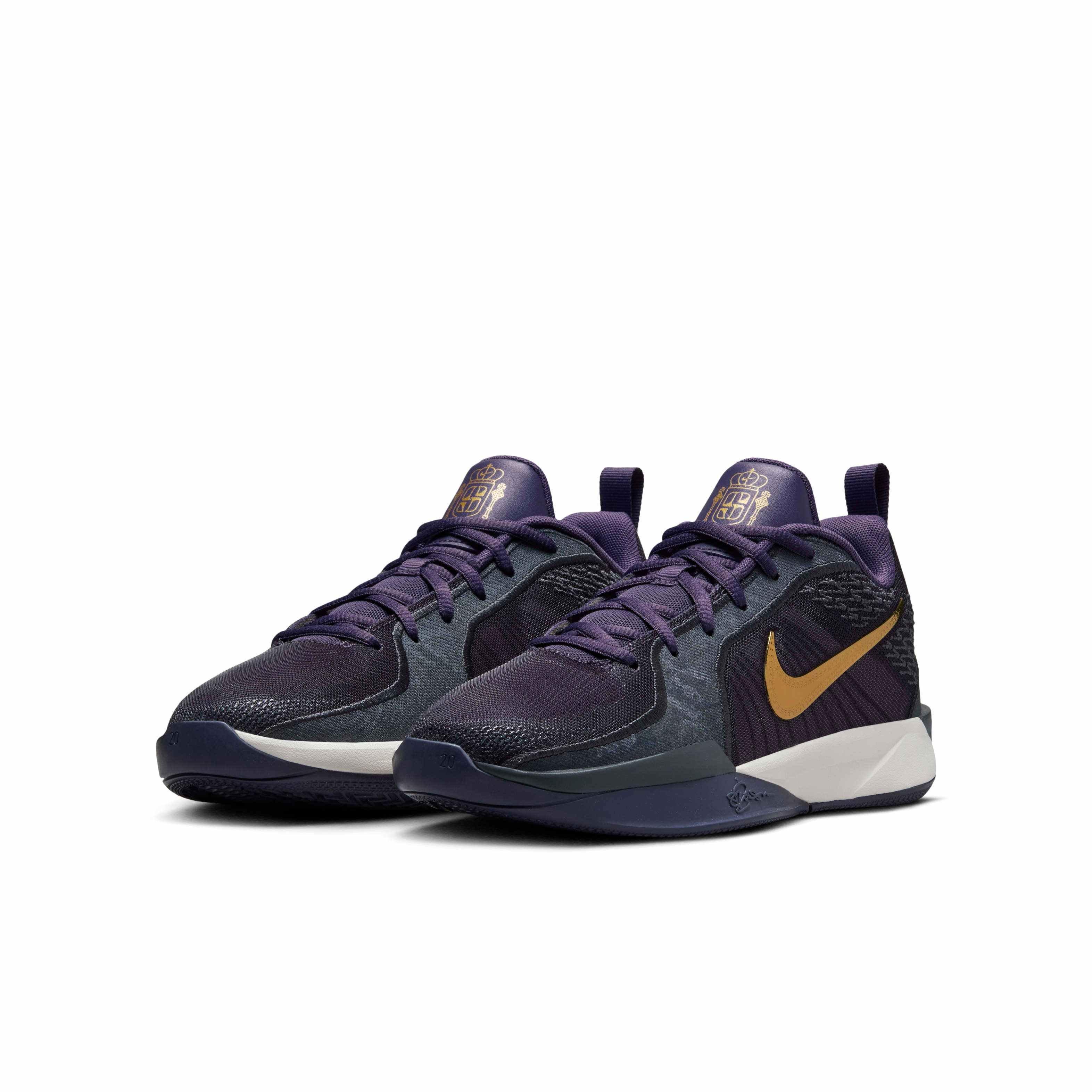 Nike Sabrina 2 Grade School Boys' "Dark Raisin/Anthracite/Pale Ivory/Metallic Gold" Basketball Shoe