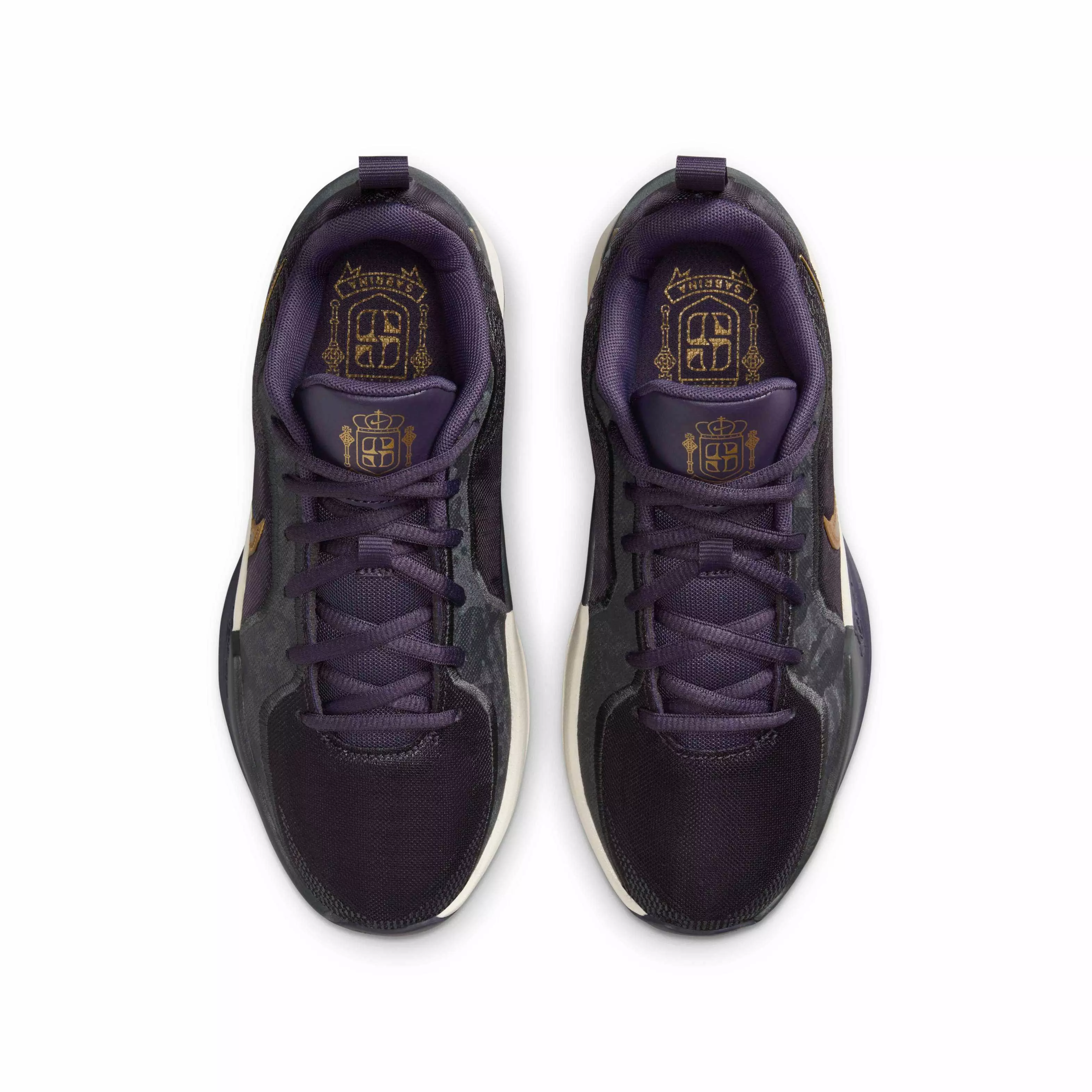 Nike Sabrina 2 "Dark Raisin/Anthracite/Pale Ivory/Metallic Gold" Grade School Boys' Basketball Shoe - DK RAISIN/ANTHRACITE/IVORY/GOLD