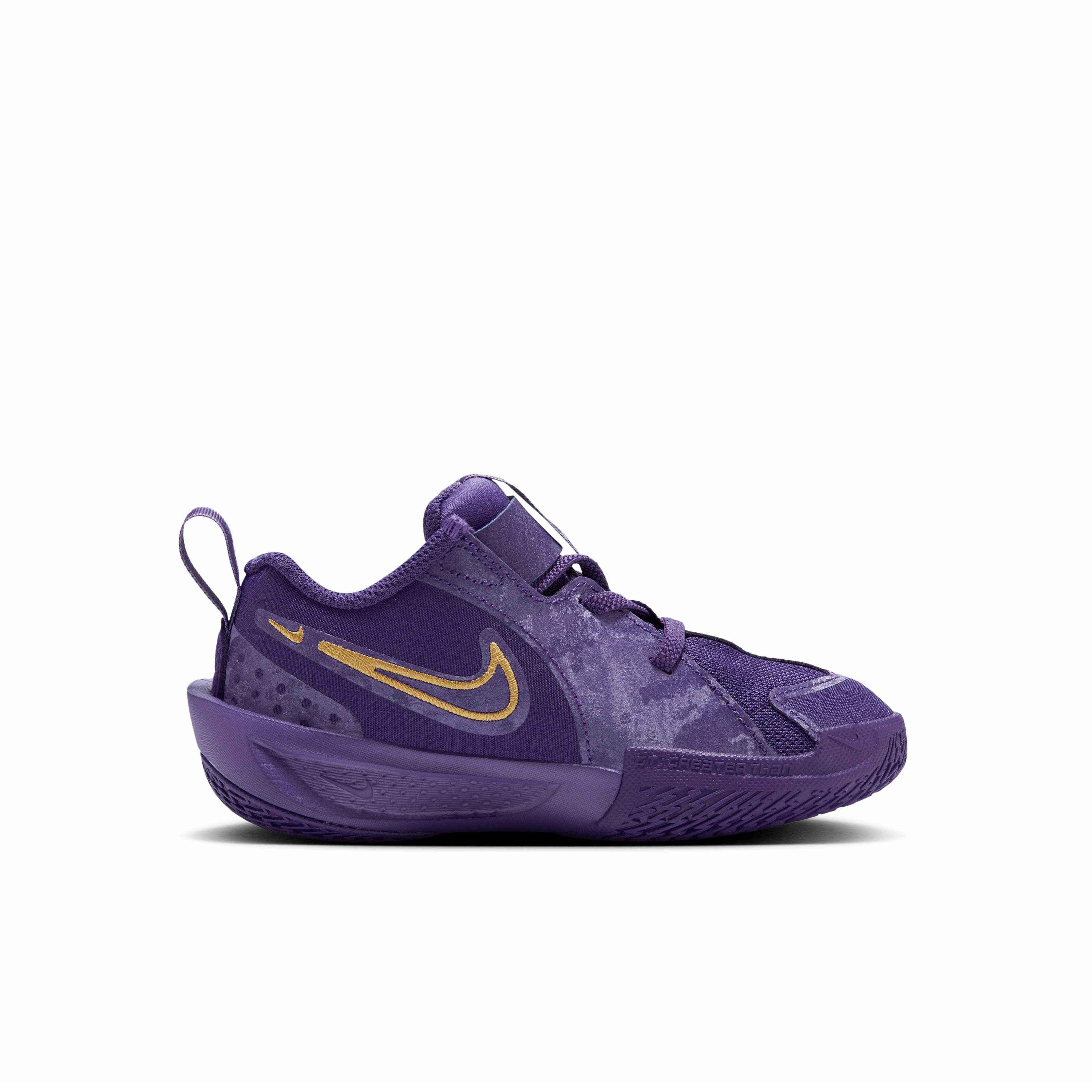 Nike G.T. Cut 3 "Court Purple/Field Purple/Wild Violet/Ink" Preschool Girls' Basketball Shoe - PURPLE/PURPLE/VIOLET/INK Thumbnail View 1