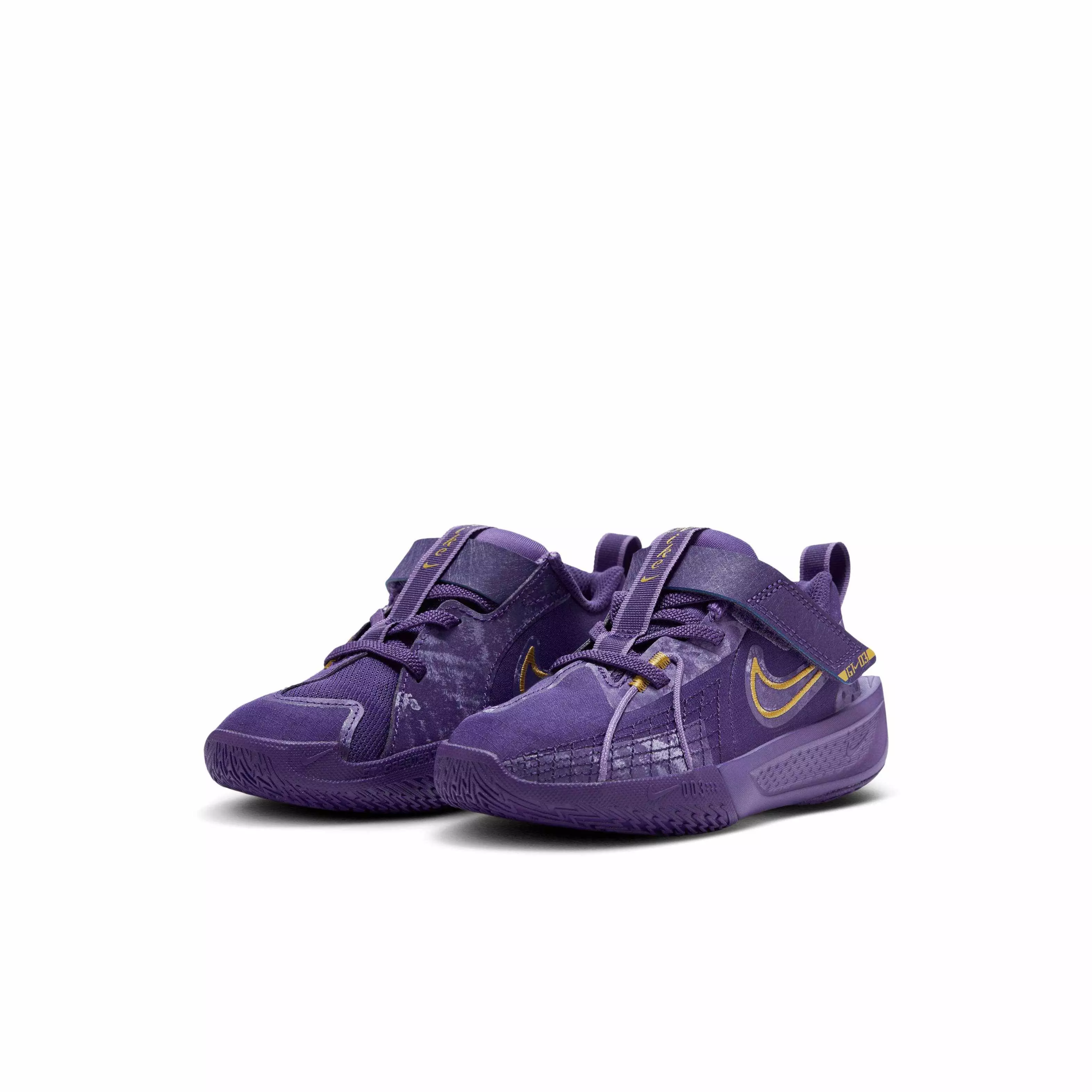 Nike G.T. Cut 3 "Court Purple/Field Purple/Wild Violet/Ink" Preschool Girls' Basketball Shoe - PURPLE/PURPLE/VIOLET/INK