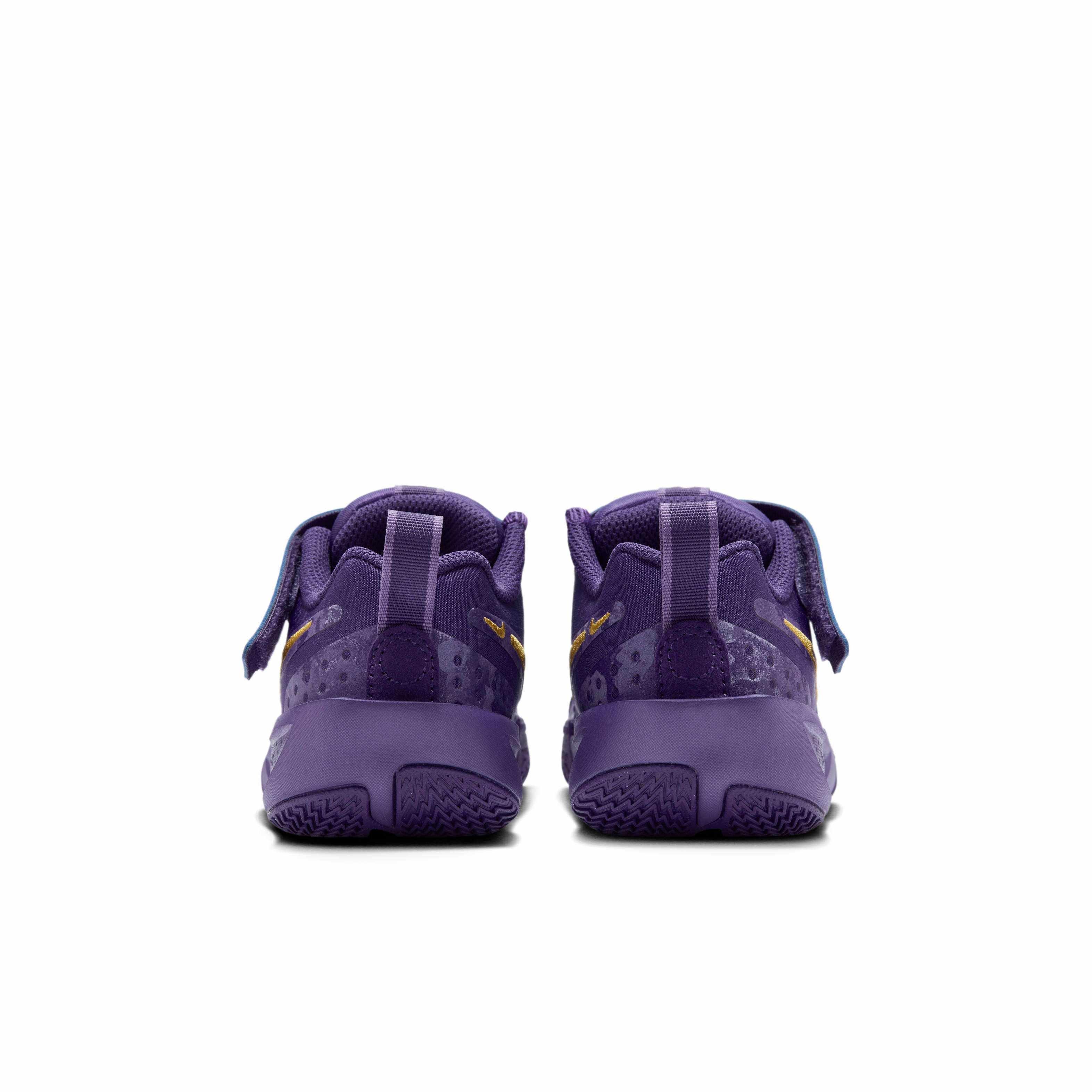 Nike G.T. Cut 3 "Court Purple/Field Purple/Wild Violet/Ink" Preschool Girls' Basketball Shoe - PURPLE/PURPLE/VIOLET/INK Thumbnail View 5