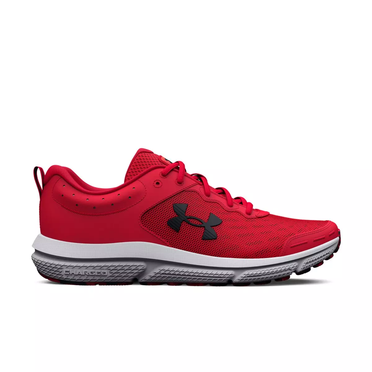 Under Armour Charged Assert 10 R "Red/Black" Men's Running Shoe - RED/BLACK