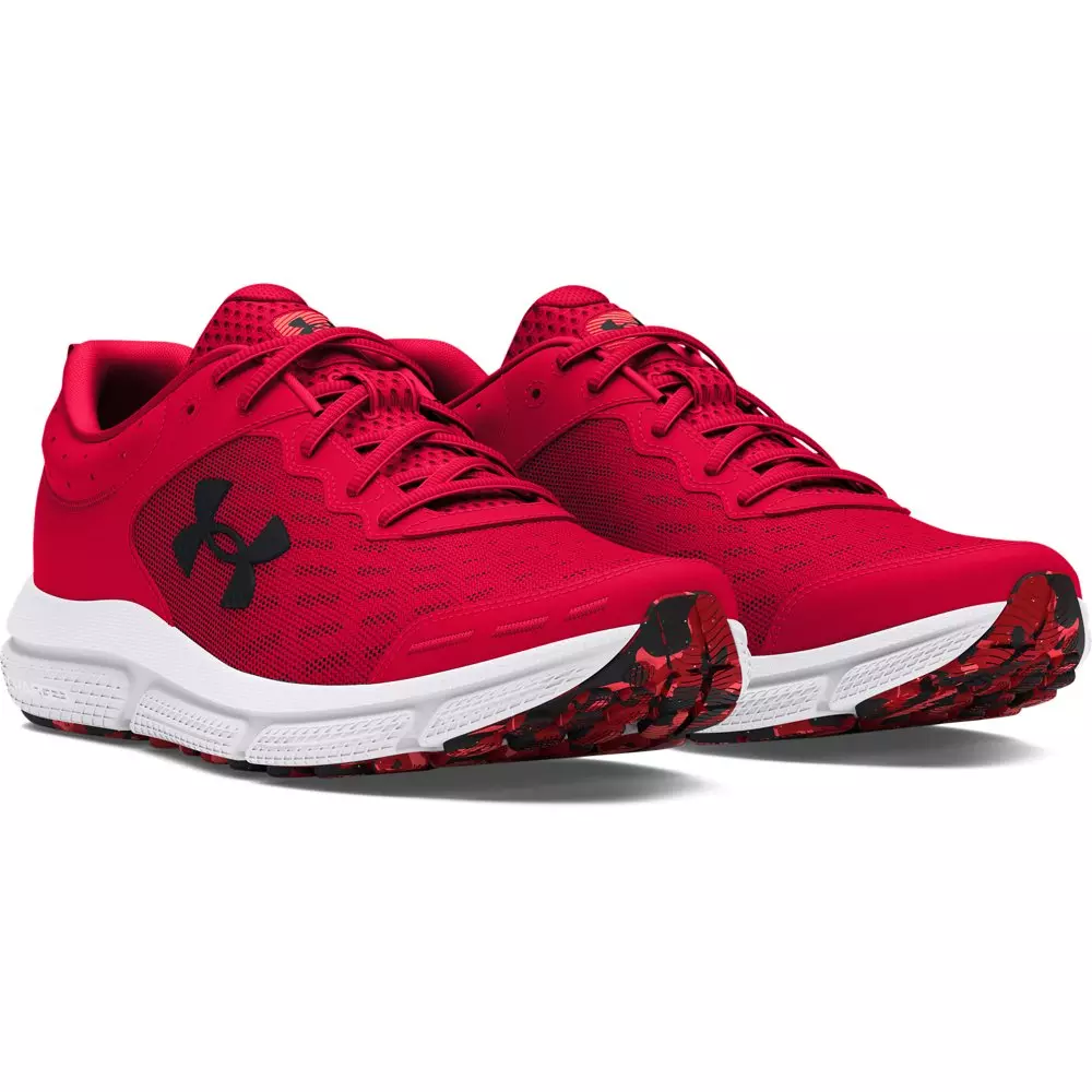 Under Armour Charged Assert 10 R "Red/Black/White" Men's Running Shoe - RED/BLACK/WHITE