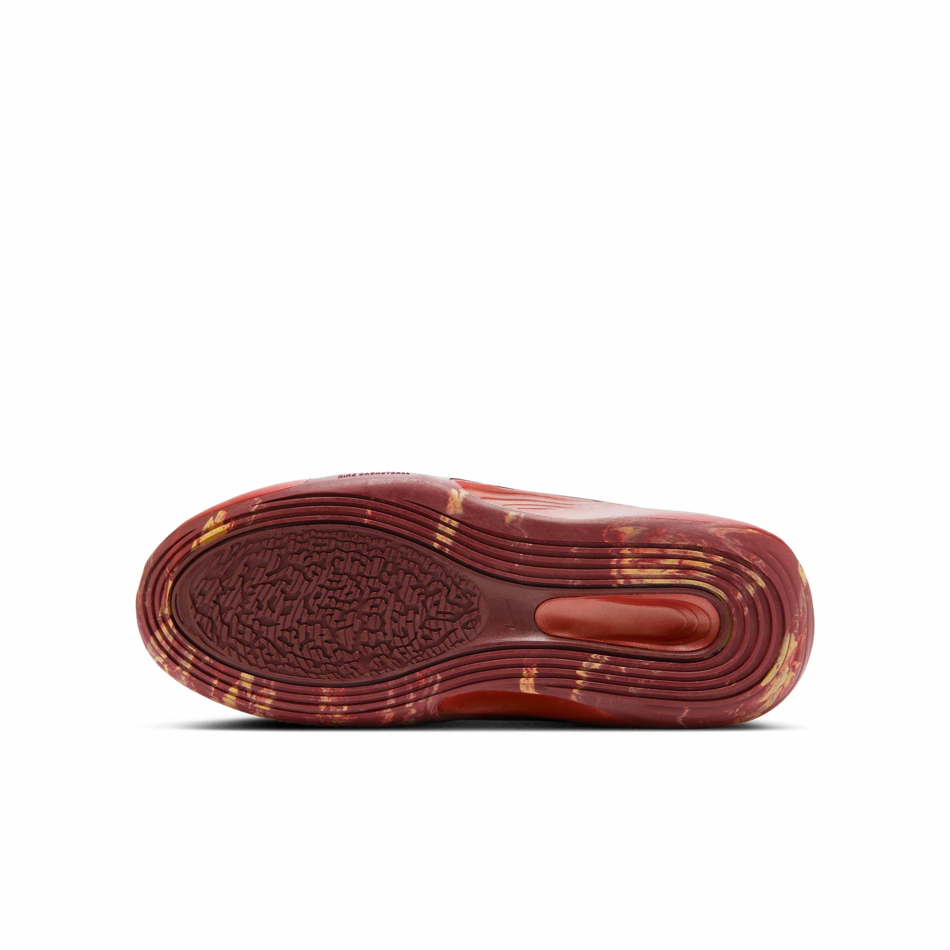 Nike IsoFly Grade School Boys' "Gym Red/Team Red/Dark Team Red/Metallic Gold" Basketball Shoe