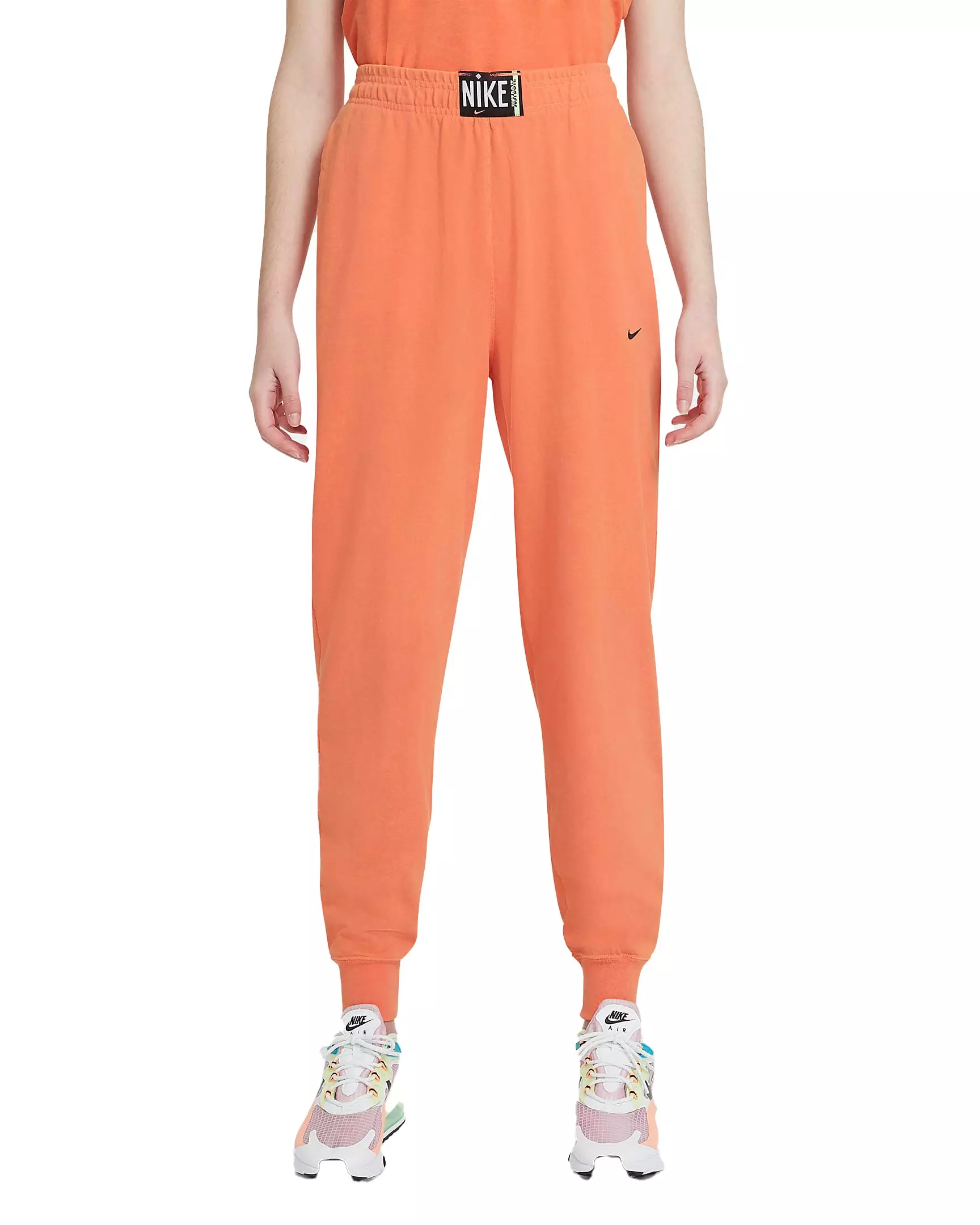 Nike Women's Sportswear Washed Jogger Pants - ORANGE