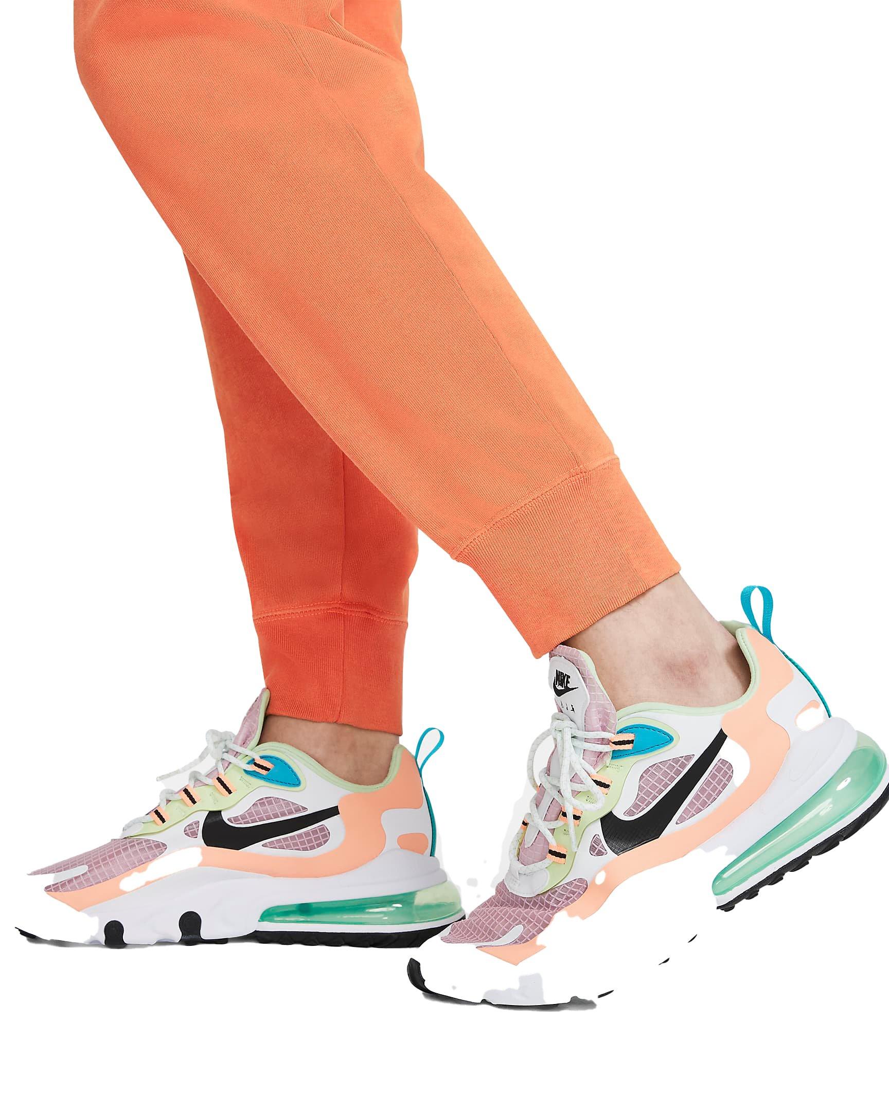 Nike Women's Sportswear Washed Jogger Pants - ORANGE Thumbnail View 6