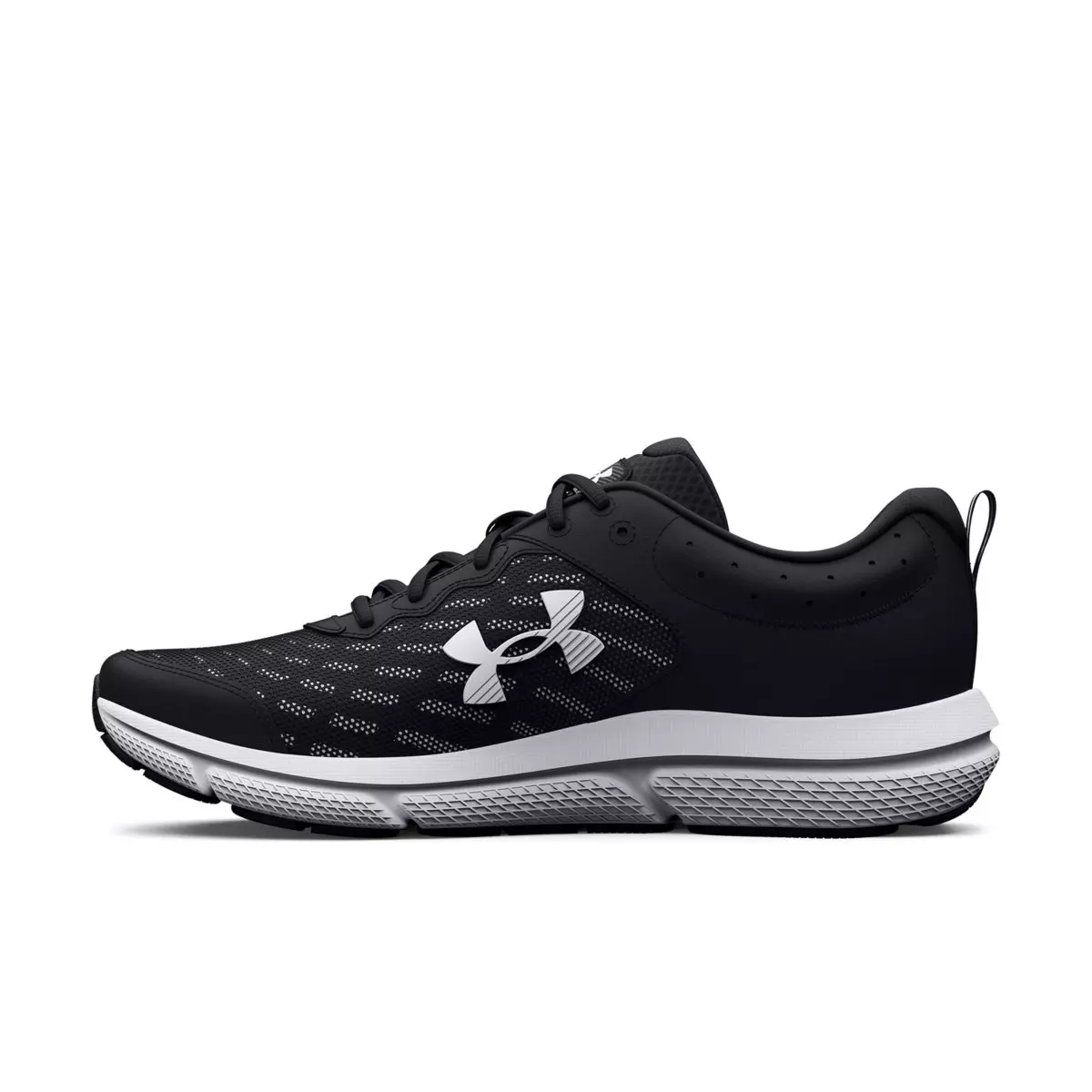 Under Armour Charged Assert 10 "Black/White" Men's Wide 4E Running Shoe - BLACK/WHITE