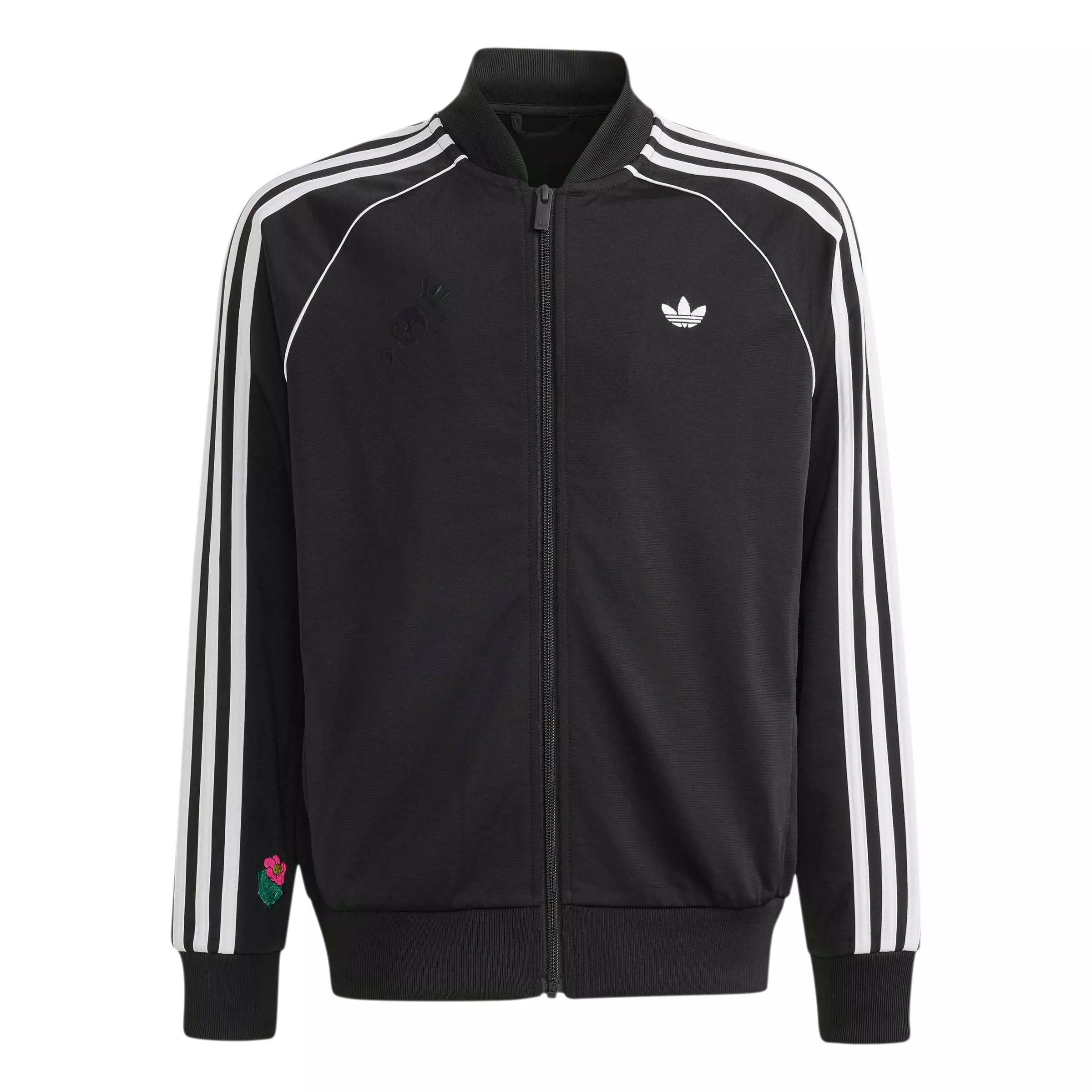 adidas Originals Big Boys' SST Loose Track Top - Black - BLACK