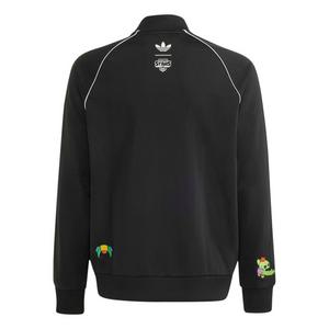 adidas Originals Big Boys' SST Loose Track Top - Black - BLACK