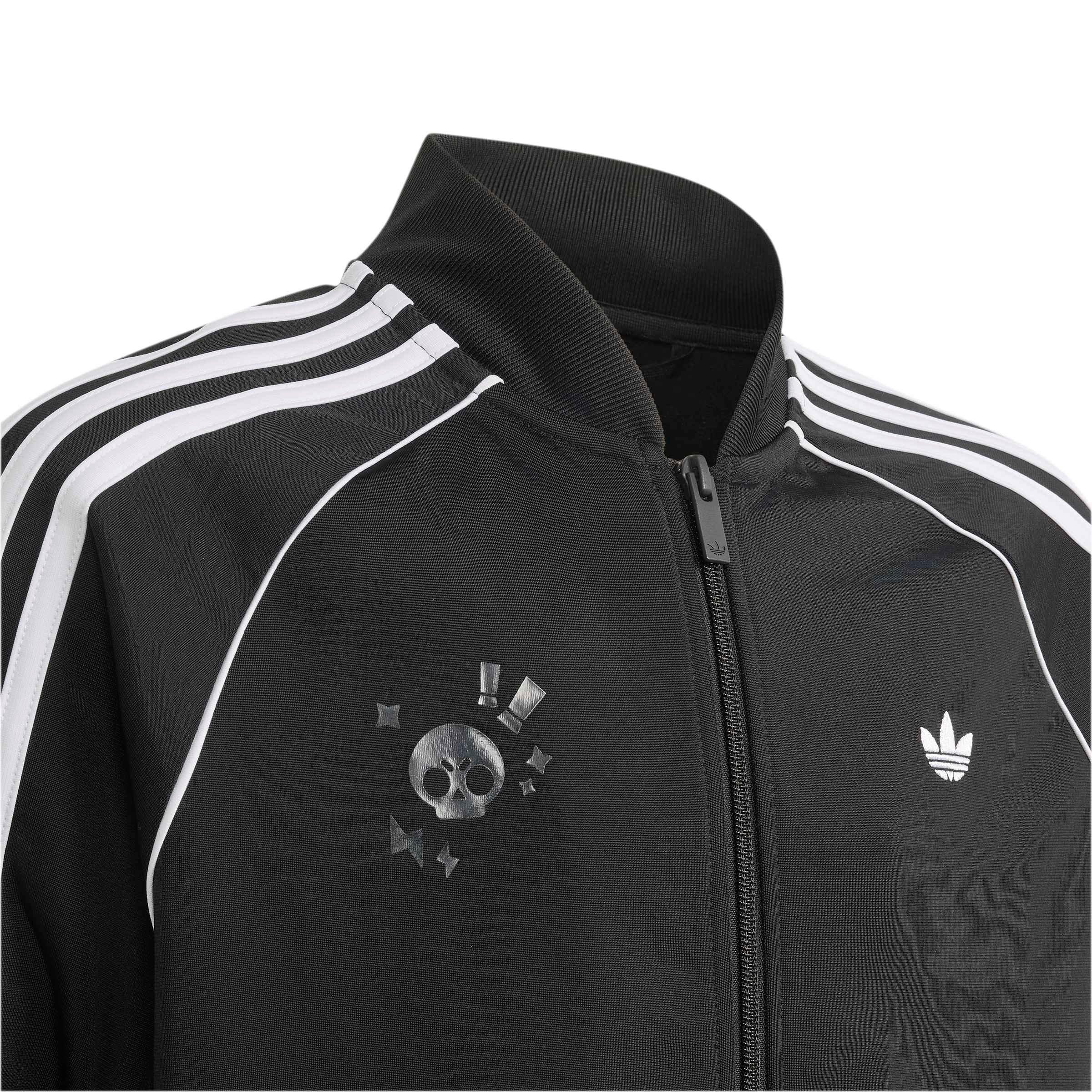 adidas Originals Big Boys' SST Loose Track Top - Black - BLACK