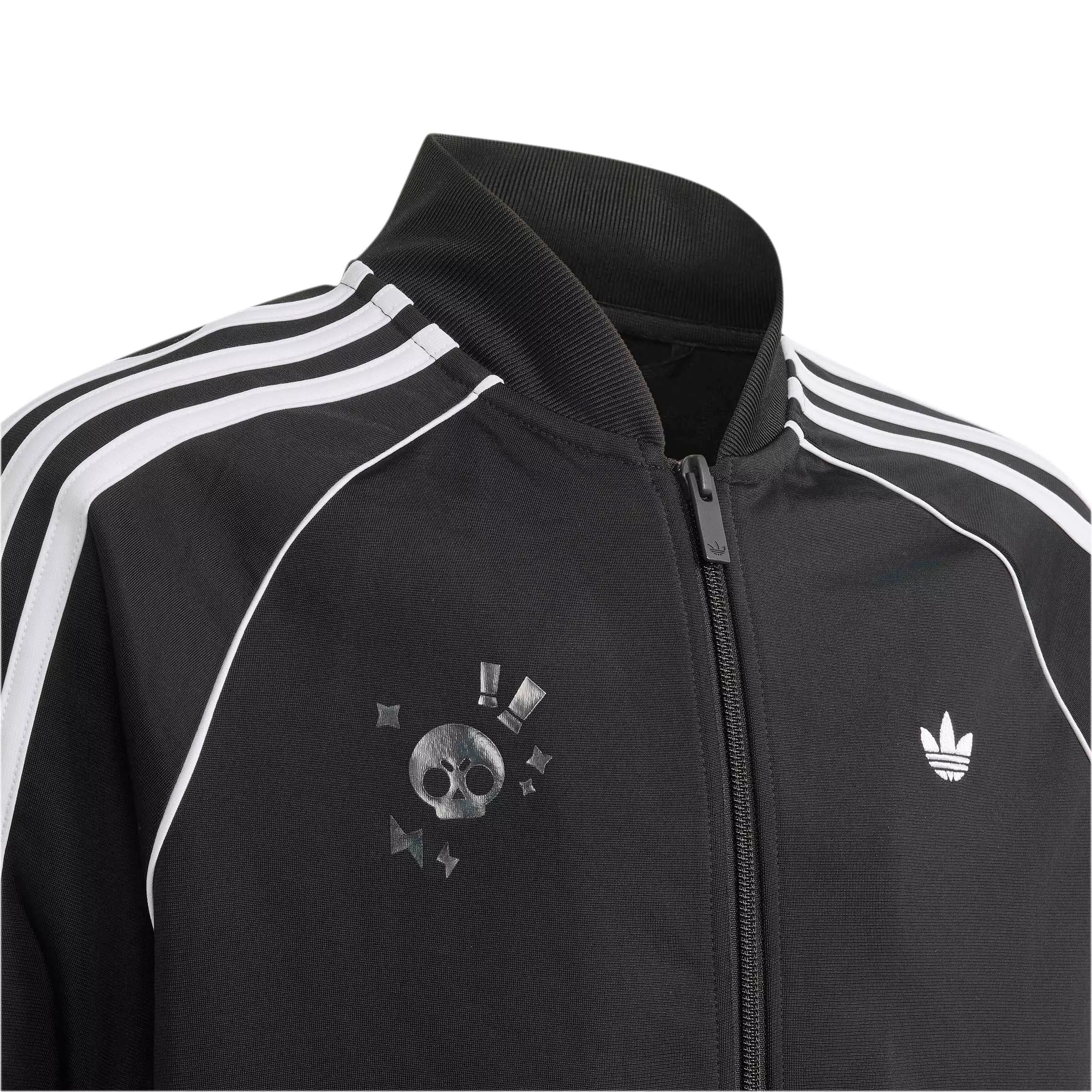 adidas Originals Big Boys' SST Loose Track Top - Black - BLACK