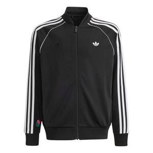 adidas Originals Big Boys' SST Loose Track Top - Black - BLACK