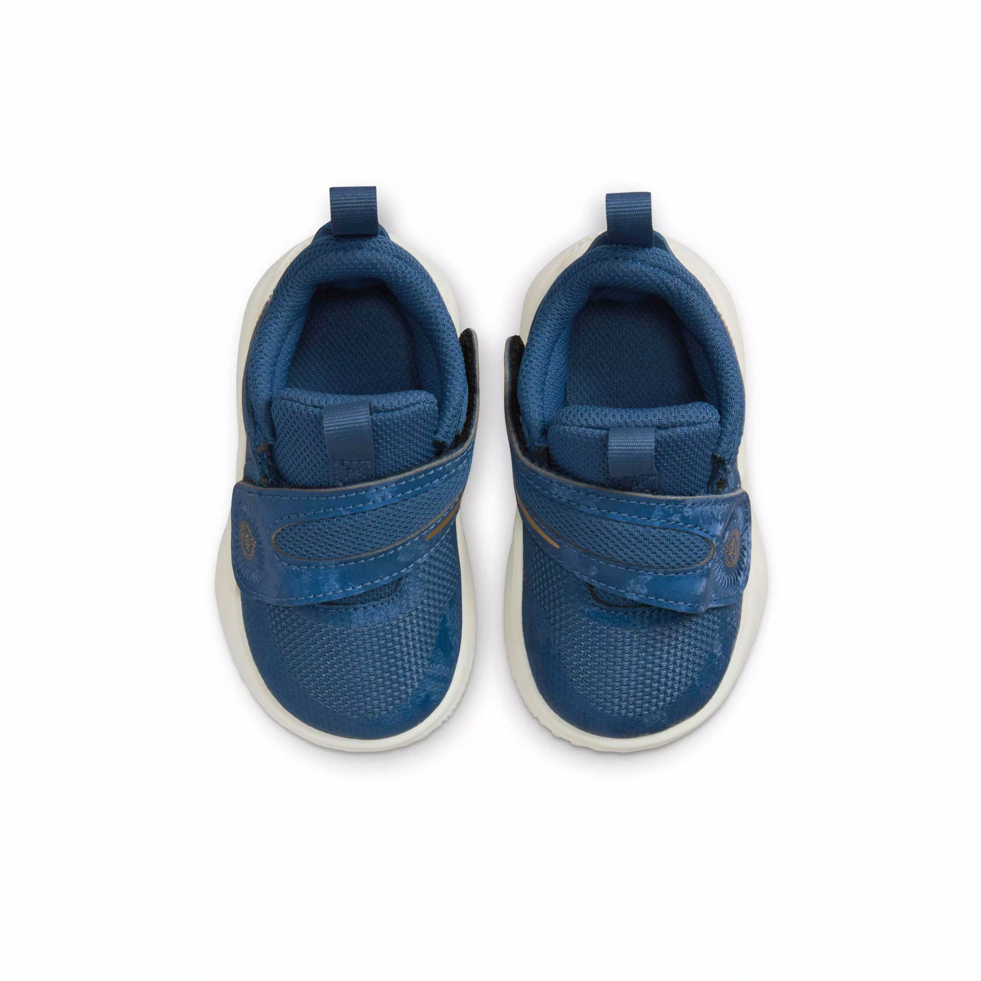 Nike Team Hustle D 11 "Mystic Navy/Pale Ivory/Metallic Gold/Black" Infant Boys' Basketball Shoe - NAVY/IVORY/GOLD/BLACK