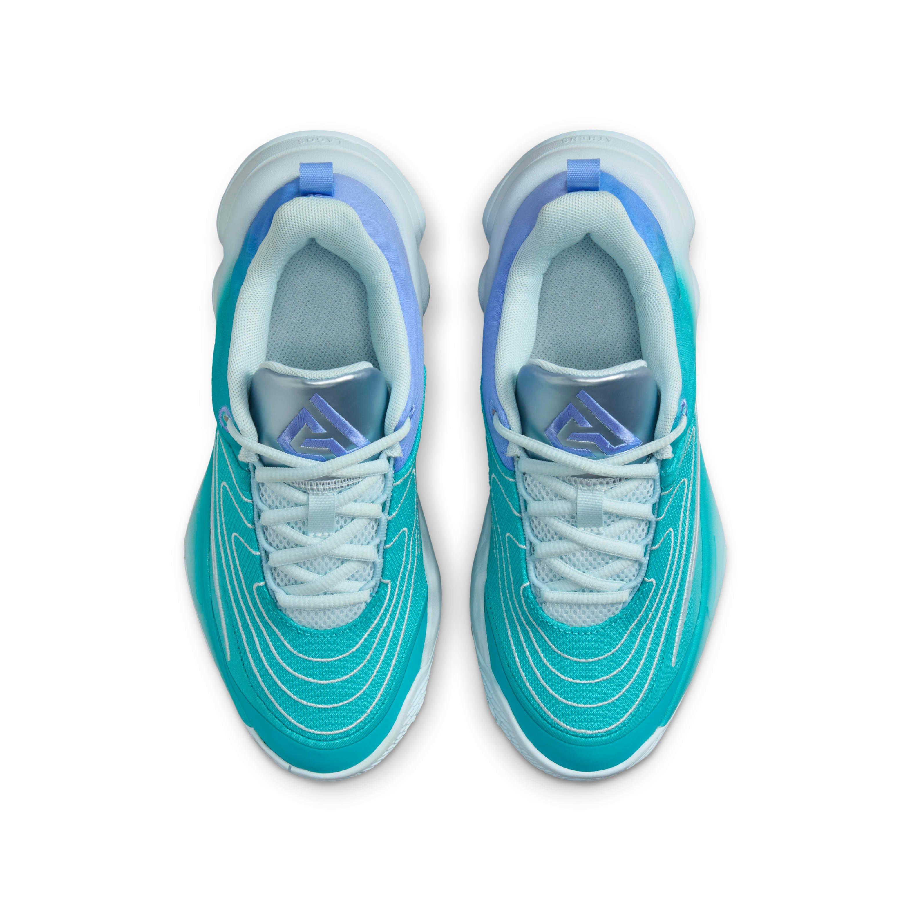 Nike Giannis Immortality 4 Grade School Boys' "Dusty Cactus/Royal/Green Frost/White" Basketball Shoe