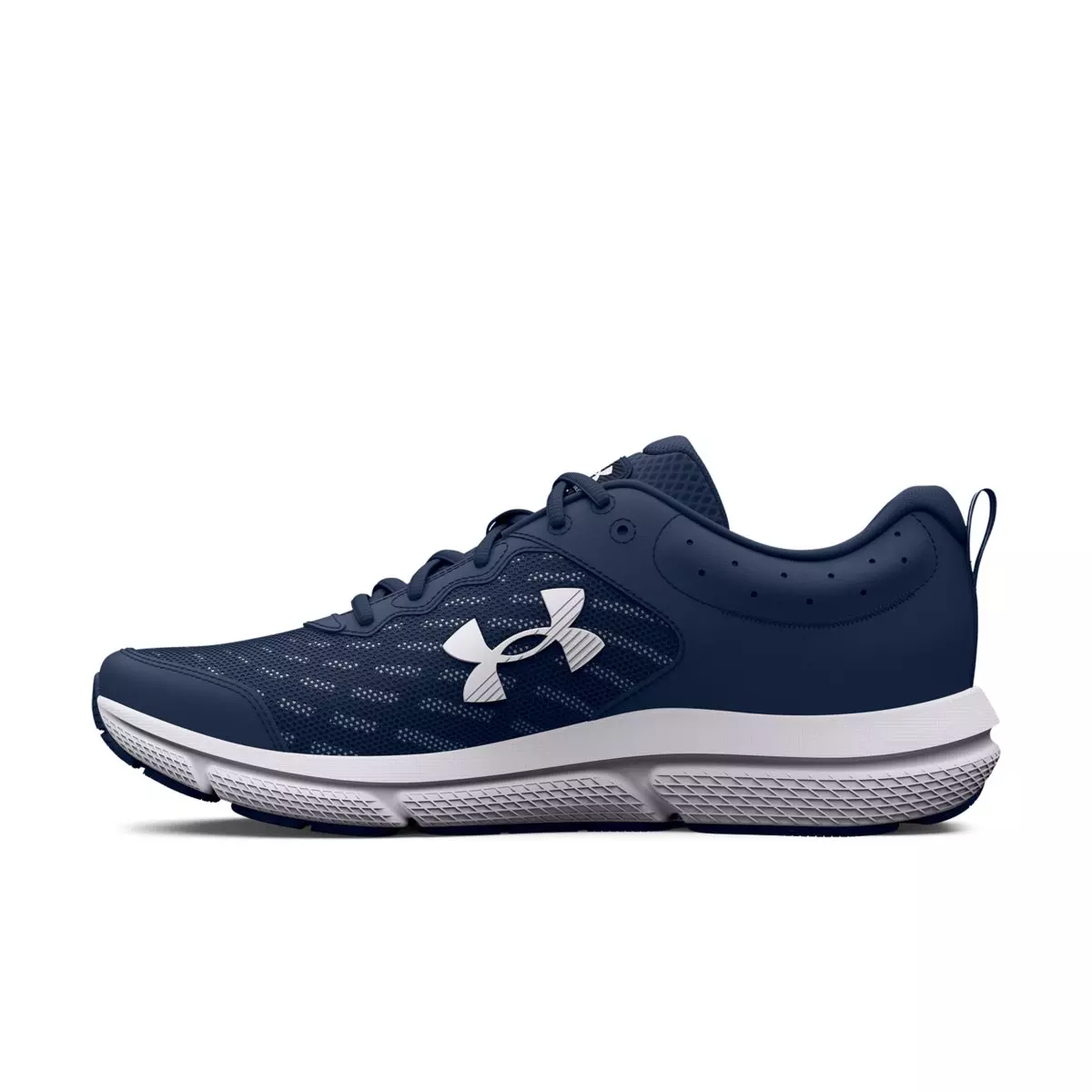 Under Armour Charged Assert 10 "Academy/White" Men's Wide 4E Running Shoe - ACADEMY/WHITE