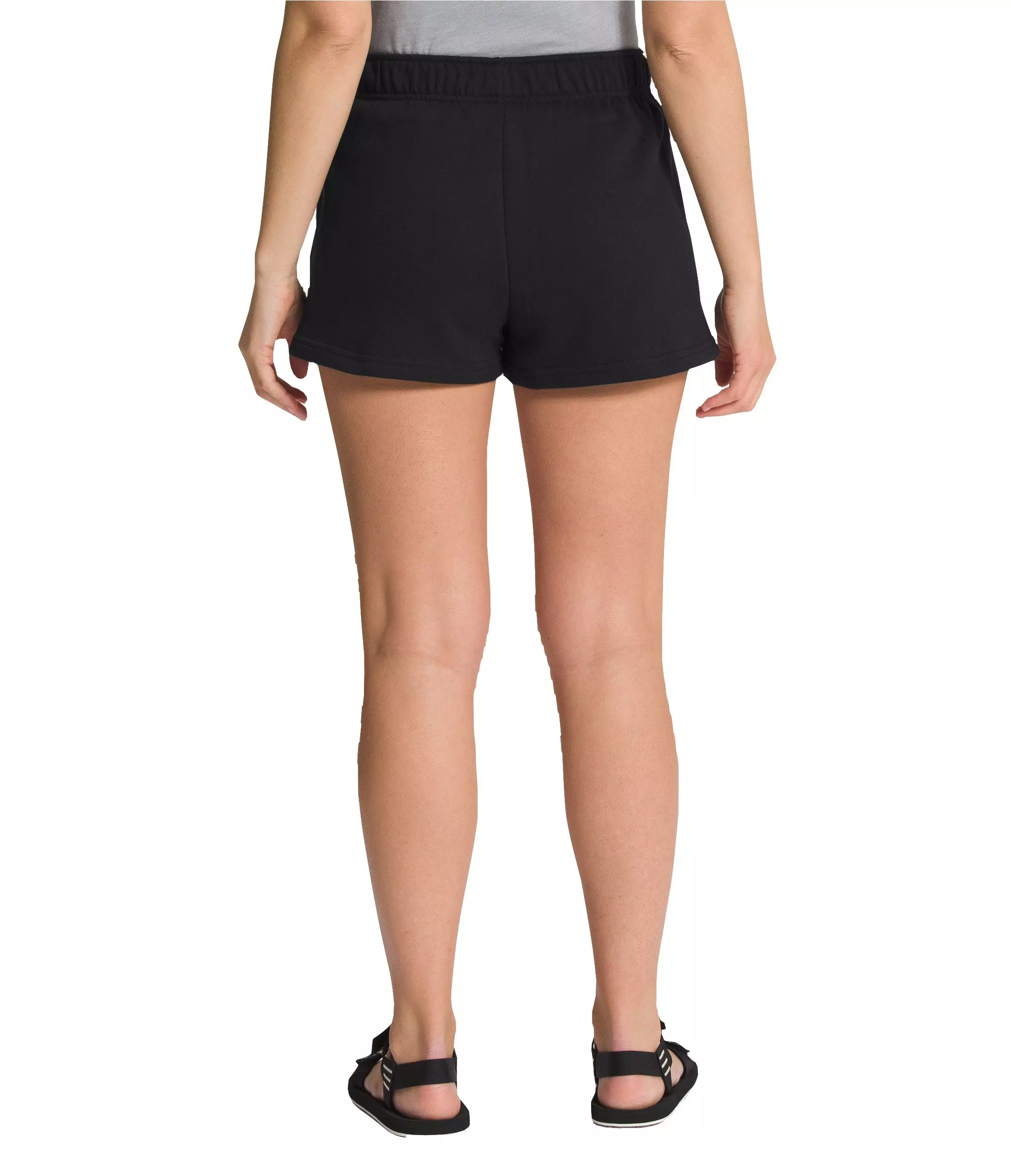 The North Face Women's Half Dome Fleece Shorts - BLACK/WHITE