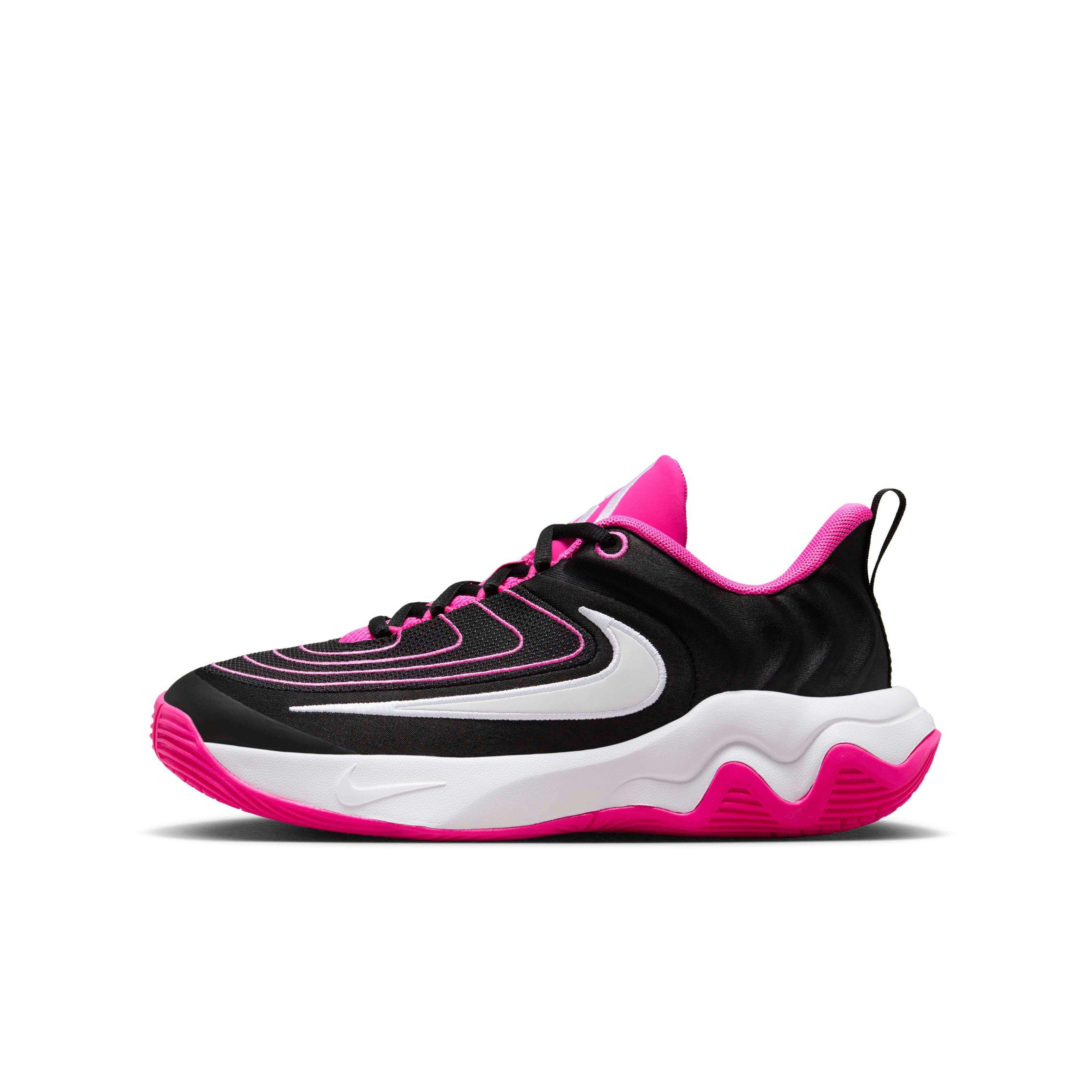 Nike Giannis Immortality 4 Grade School Boys' "Black/Laser Fuchsia/White" Basketball Shoe