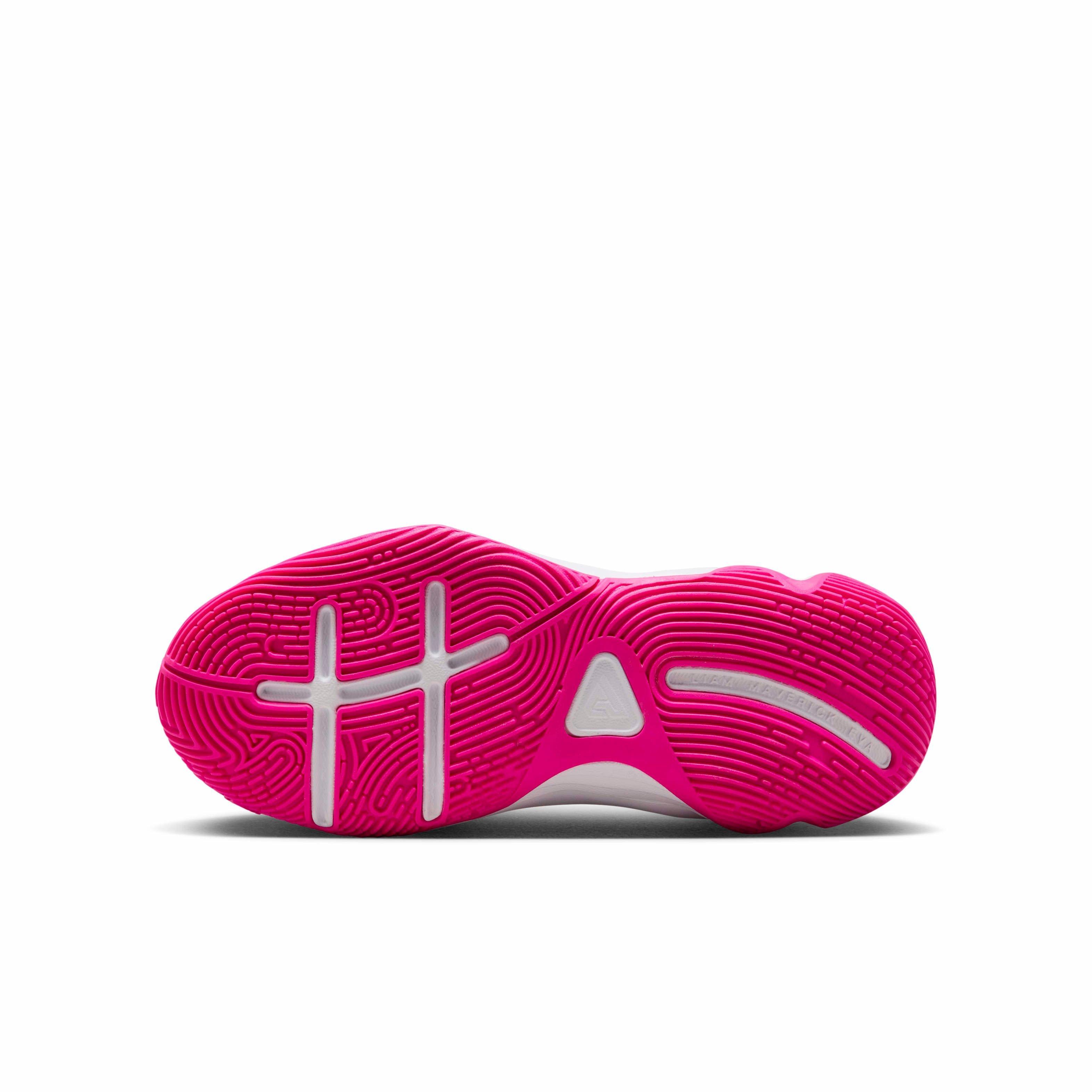 Nike Giannis Immortality 4 Grade School Boys' "Black/Laser Fuchsia/White" Basketball Shoe