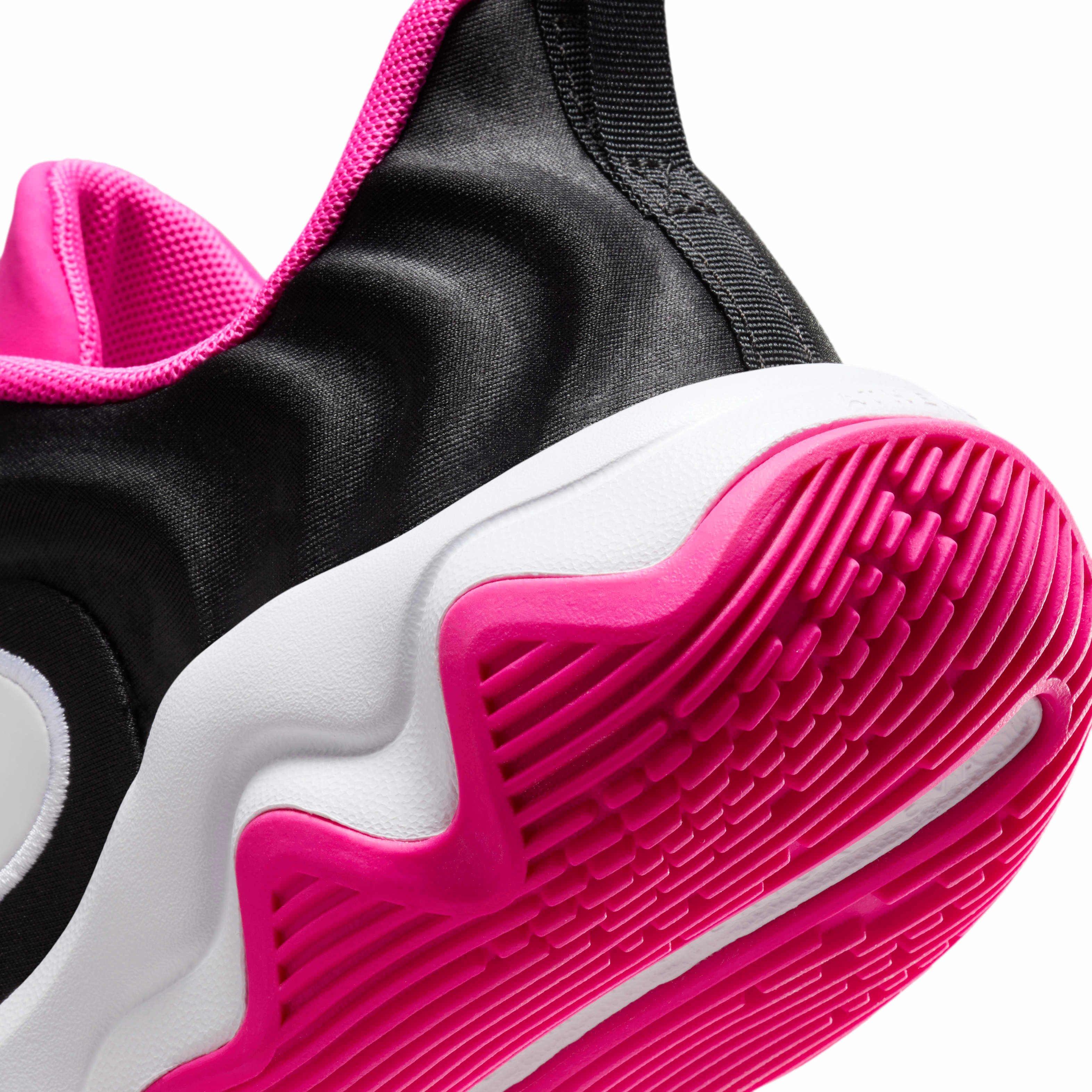 Nike Giannis Immortality 4 Grade School Boys' "Black/Laser Fuchsia/White" Basketball Shoe