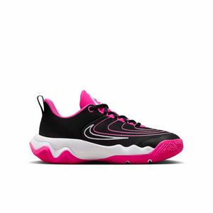 Nike Giannis Immortality 4 "Black/Laser Fuchsia/White" Grade School Boys' Basketball Shoe