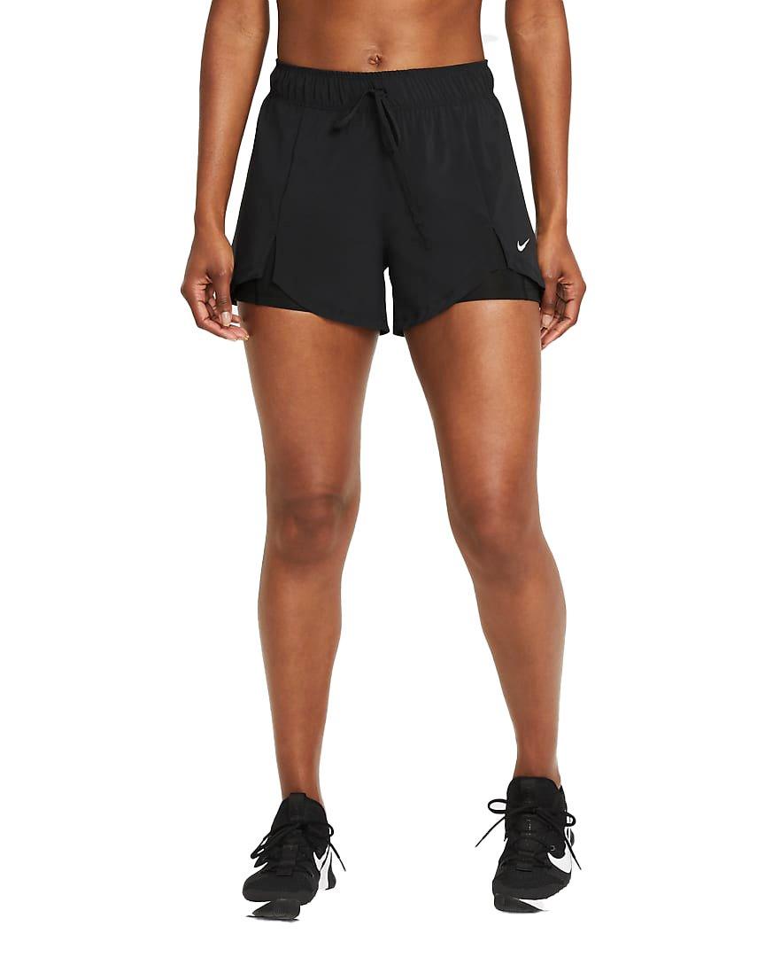 Nike Women's Flex Essential 2-in-1 Training Shorts - BLACK Thumbnail View 1
