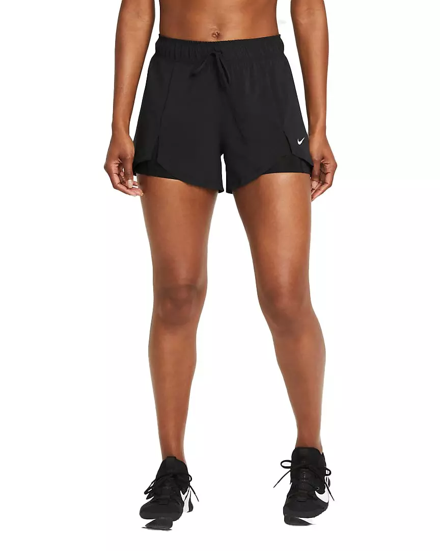 Nike Women's Flex Essential 2-in-1 Training Shorts - BLACK