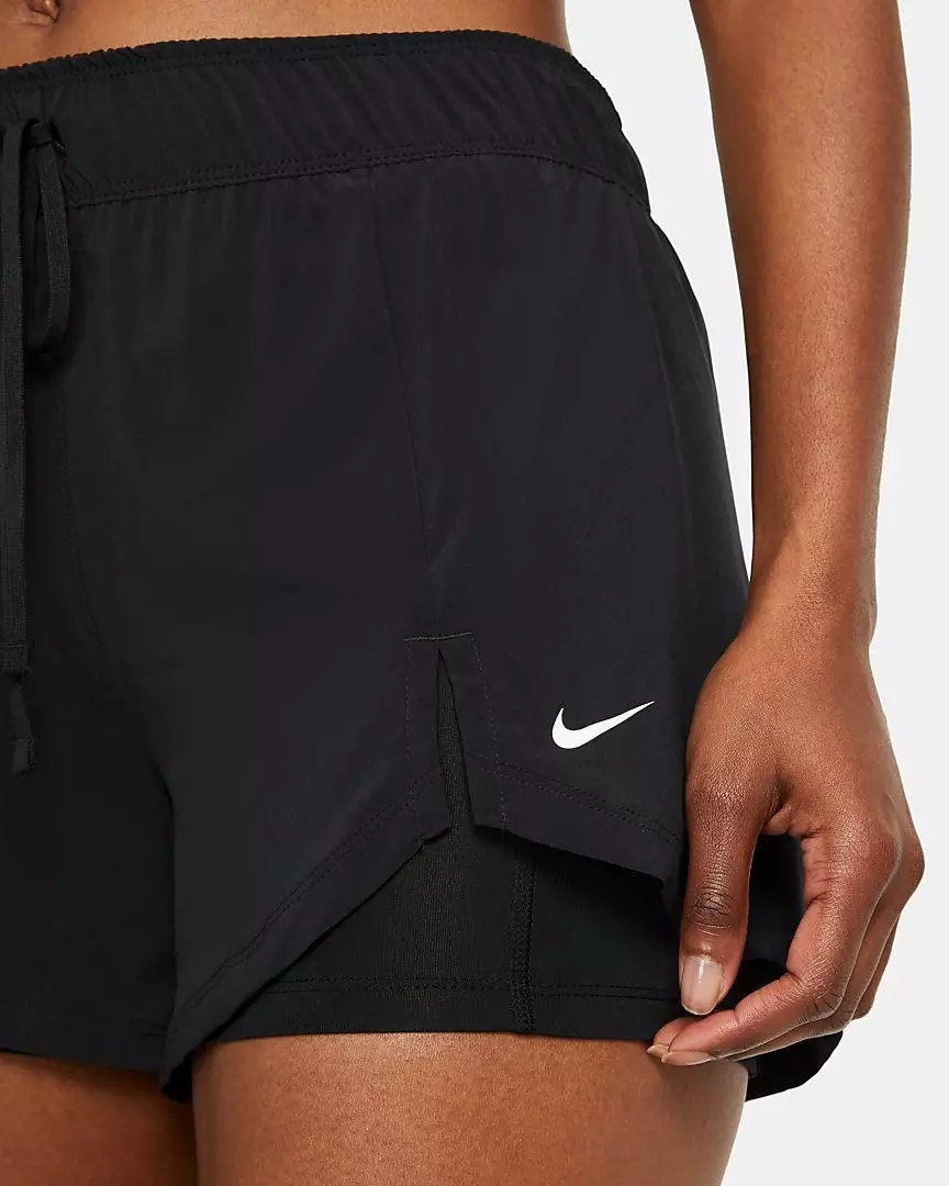 Nike Women's Flex Essential 2-in-1 Training Shorts - BLACK