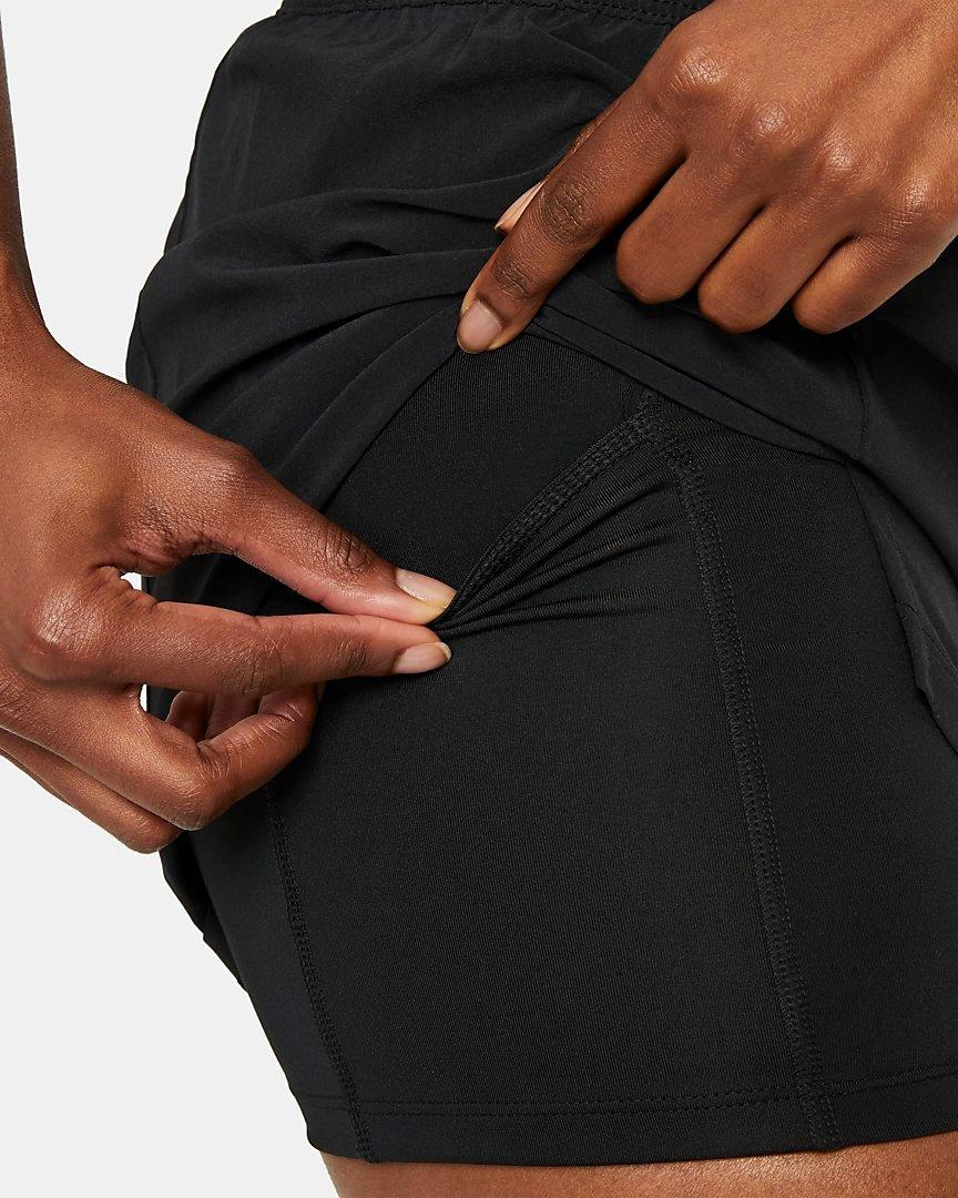 Nike Women's Flex Essential 2-in-1 Training Shorts - BLACK Thumbnail View 5
