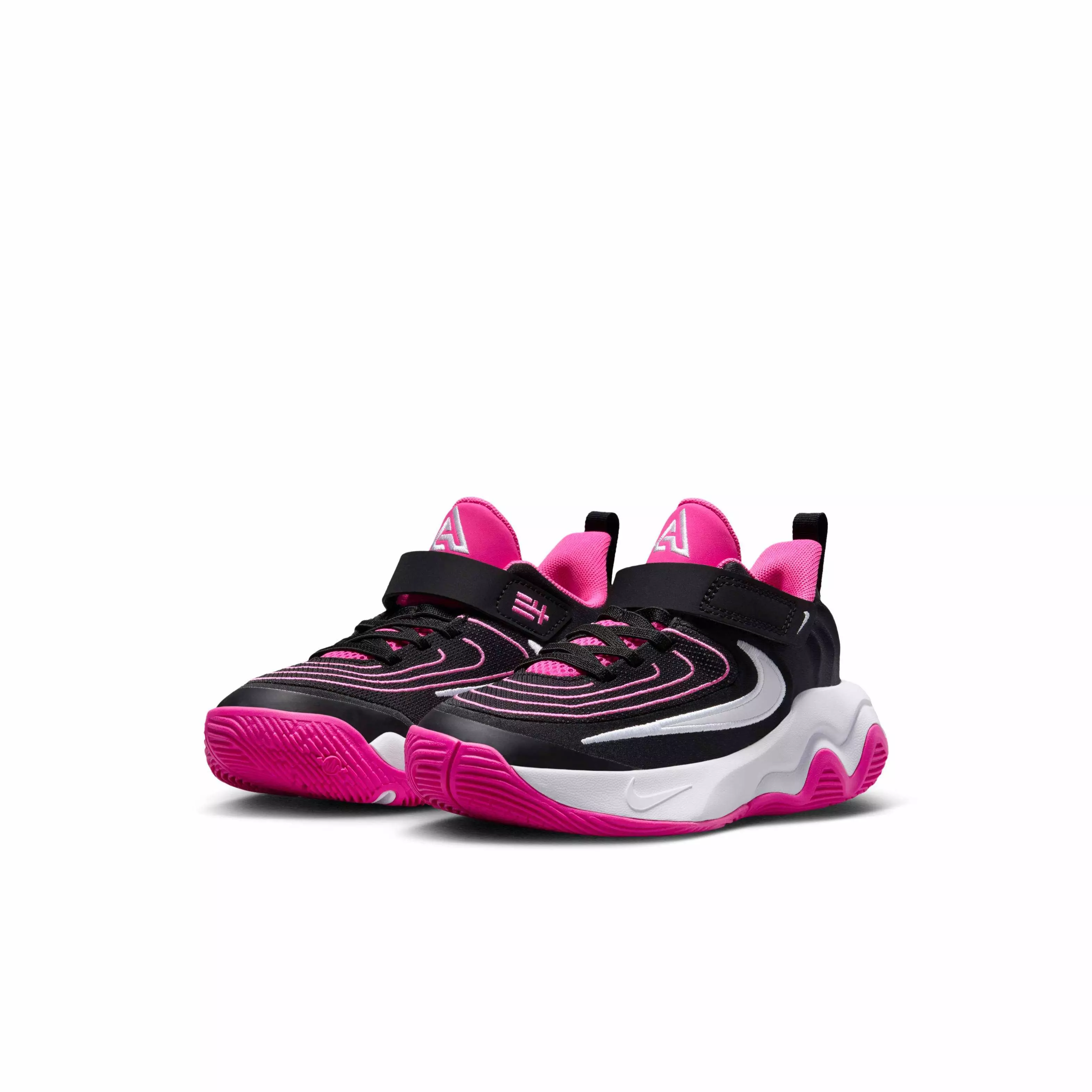 Nike Giannis Immortality 4 "Black/Laser Fuchsia/White" Preschool Boys' Basketball Shoe - BLACK/FUCHSIA/WHITE