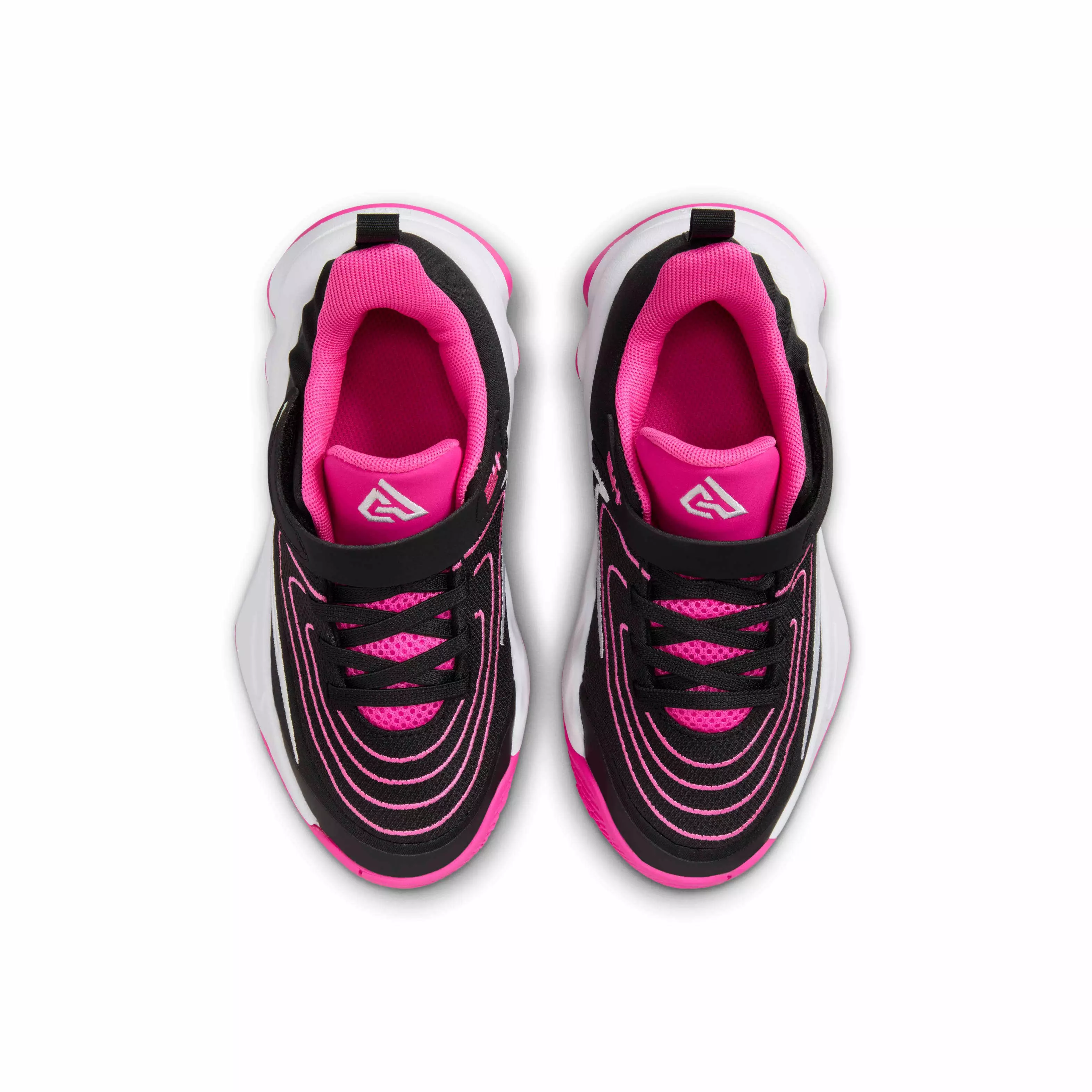 Nike Giannis Immortality 4 "Black/Laser Fuchsia/White" Preschool Boys' Basketball Shoe - BLACK/FUCHSIA/WHITE